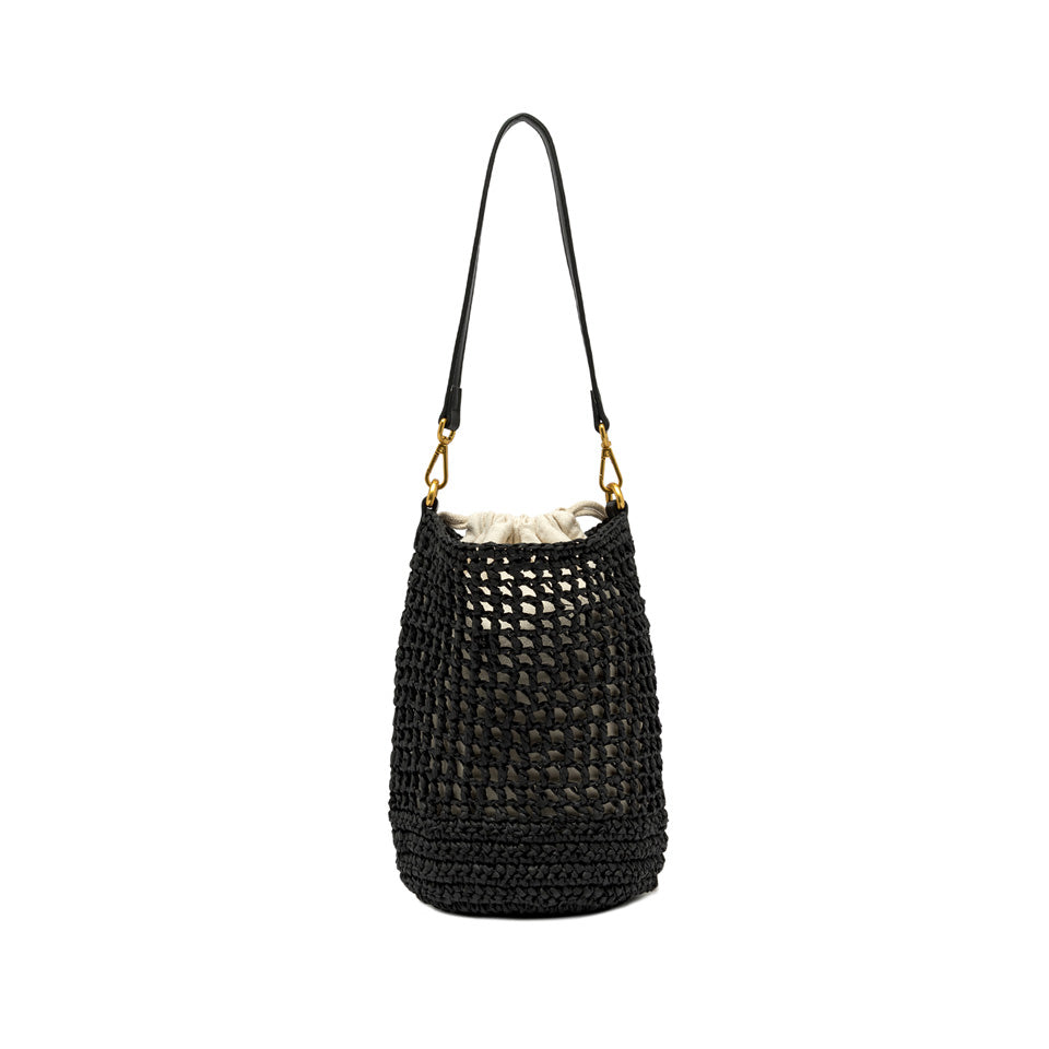 Gianni Chiarini borsa secchiello in tessuto "Nefeli" Nero BS11951 COMM STR-CRCH.001 NERO