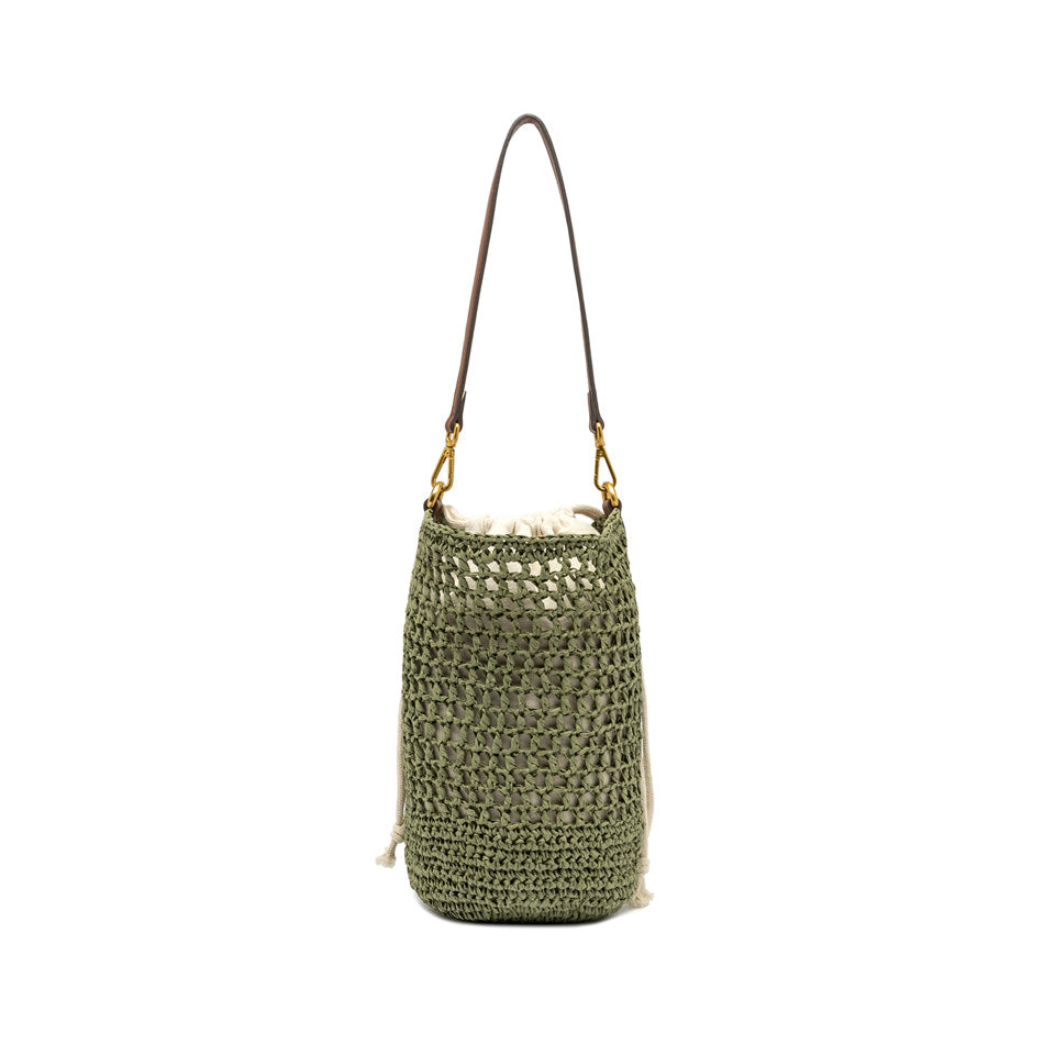 Gianni Chiarini borsa secchiello in tessuto "Nefeli" Verde BS11951 COMM STR-CRCH.11730 TA