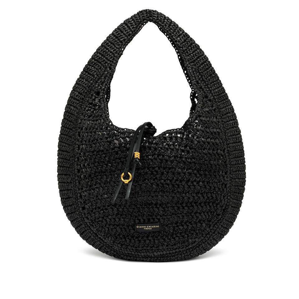 Gianni Chiarini borsa a spalla in tessuto "Nefeli" Nero BS11954 COMM STR-CRCH.001 NERO