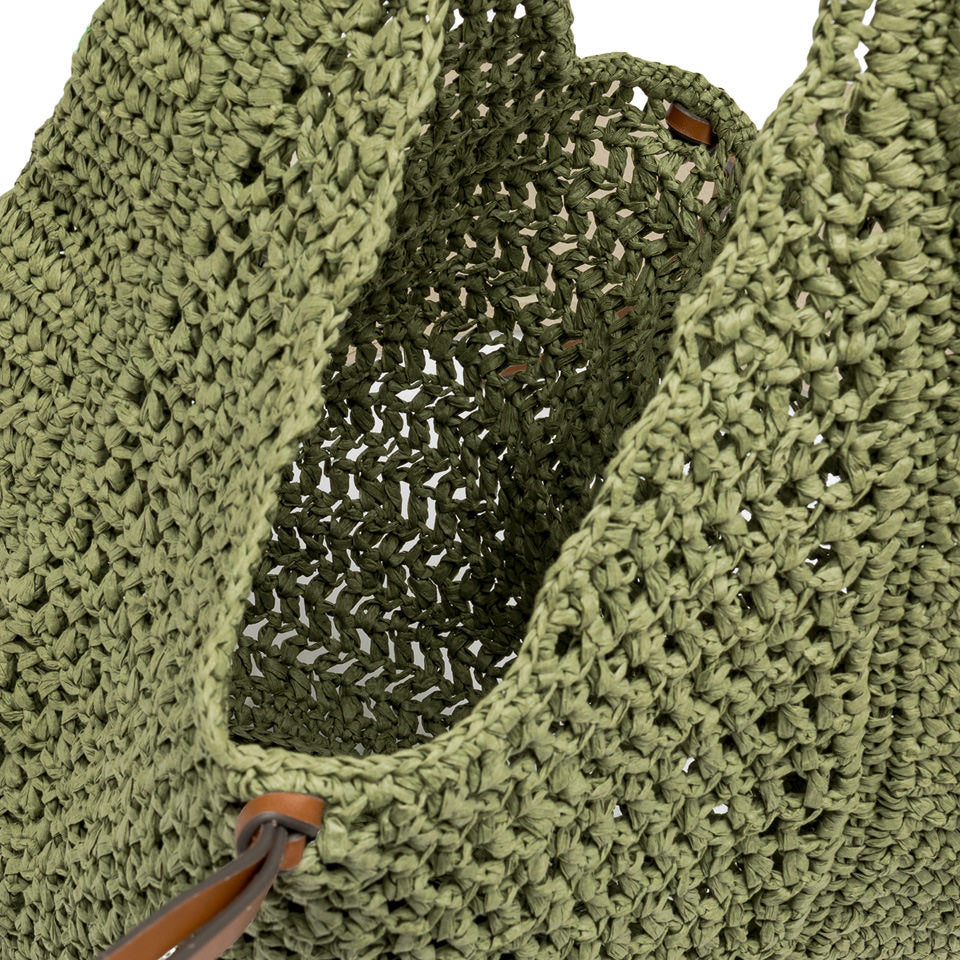 Gianni Chiarini borsa a spalla in tessuto "Nefeli" Verde BS11954 COMM STR-CRCH.11730 TA