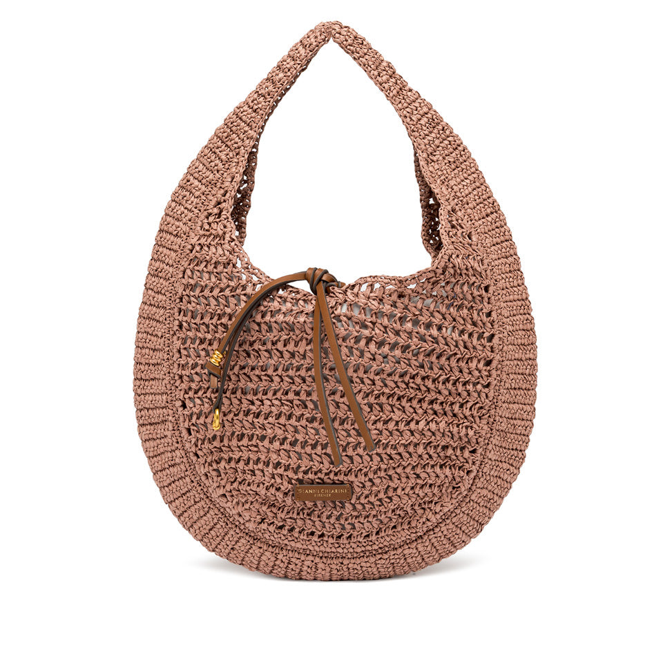 Gianni Chiarini borsa a spalla in tessuto "Nefeli" Cipria BS11954 COMM STR-CRCH.7752 BLU