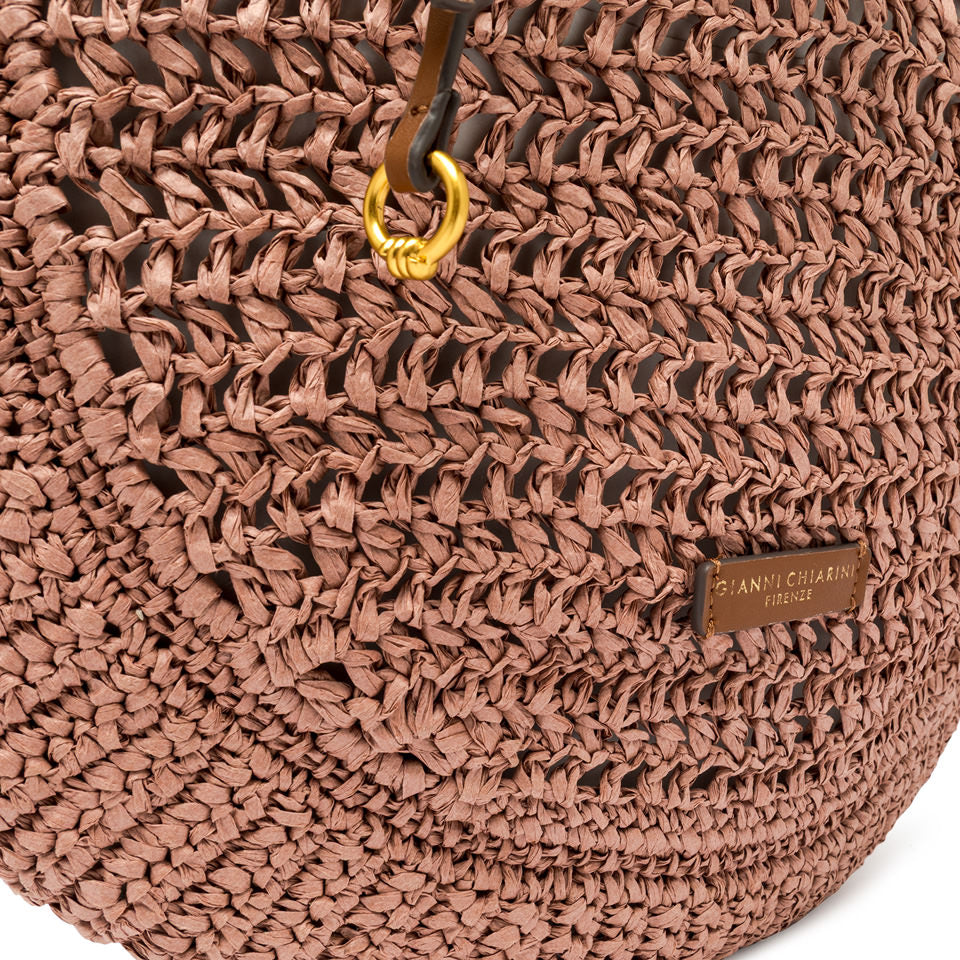 Gianni Chiarini borsa a spalla in tessuto "Nefeli" Cipria BS11954 COMM STR-CRCH.7752 BLU