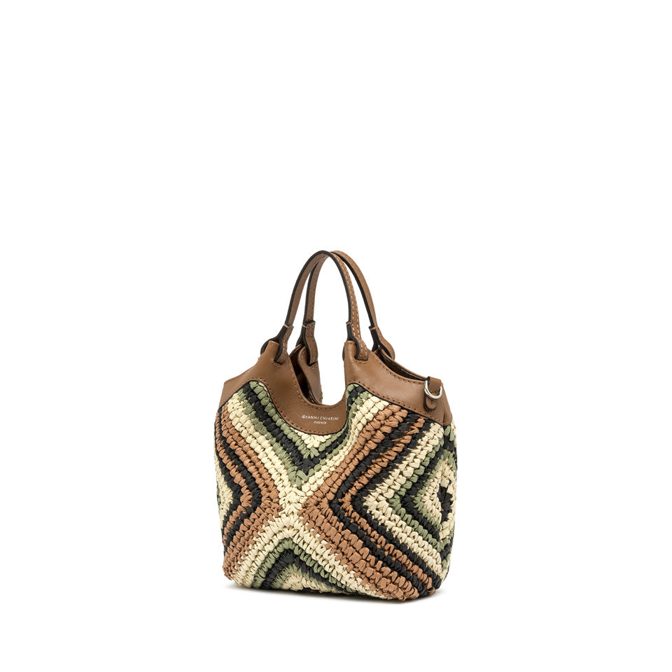 Gianni Chiarini borsa a mano in tessuto "Dua" Multicolor BS12188 DIAMIX.VAR WILLOW