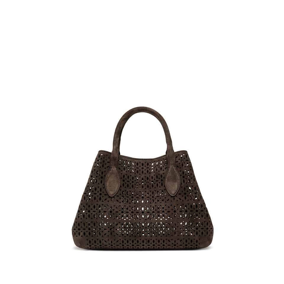 Gianni Chiarini borsa a mano in camoscio "Mashup" Marrone BS11836 CMLSR.974 MOKA