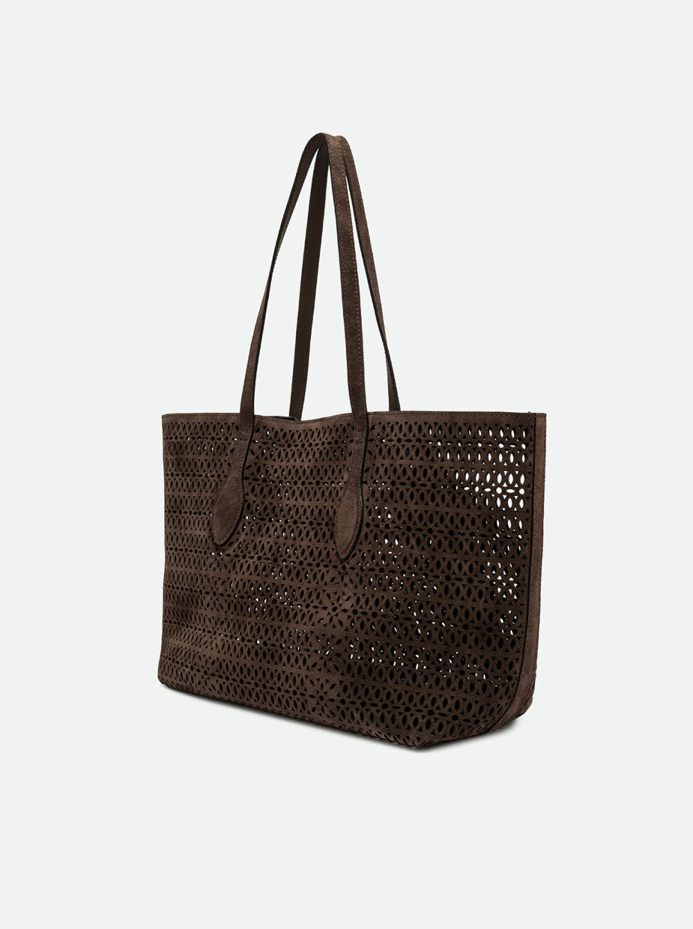 Gianni Chiarini borsa shopping in camoscio "Mashup" Marrone BS11837CMLSR.974 MOKA