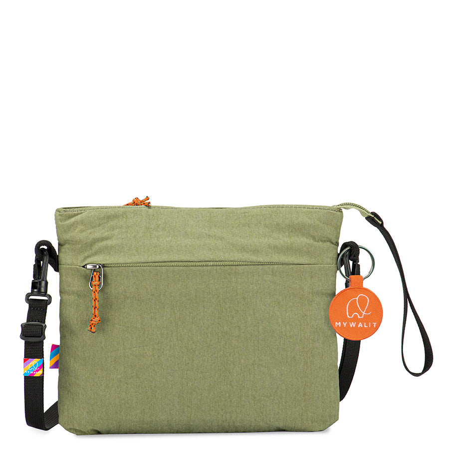 Mywalit borsa a tracolla in tessuto "Mylite" Verde 5500.132 KHAKI