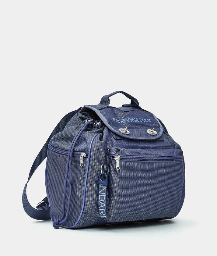 Mandarina Duck zaino in tessuto "Md20" Blu QMT68.07X DEEP BLU