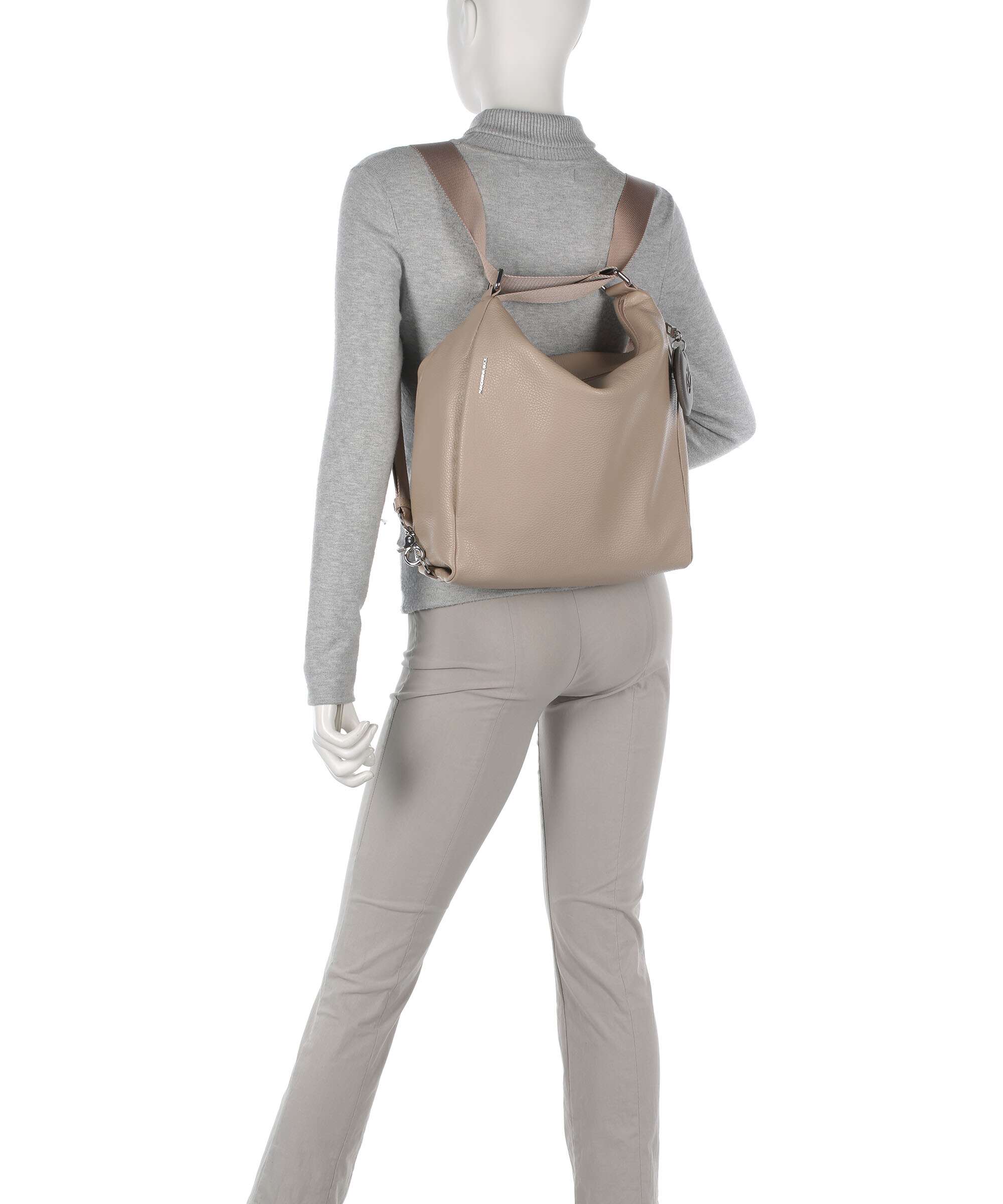 Mandarina Duck borsa zaino in pelle "Mellow Leather" Tortora FZT72.A28 WARM TAUPE
