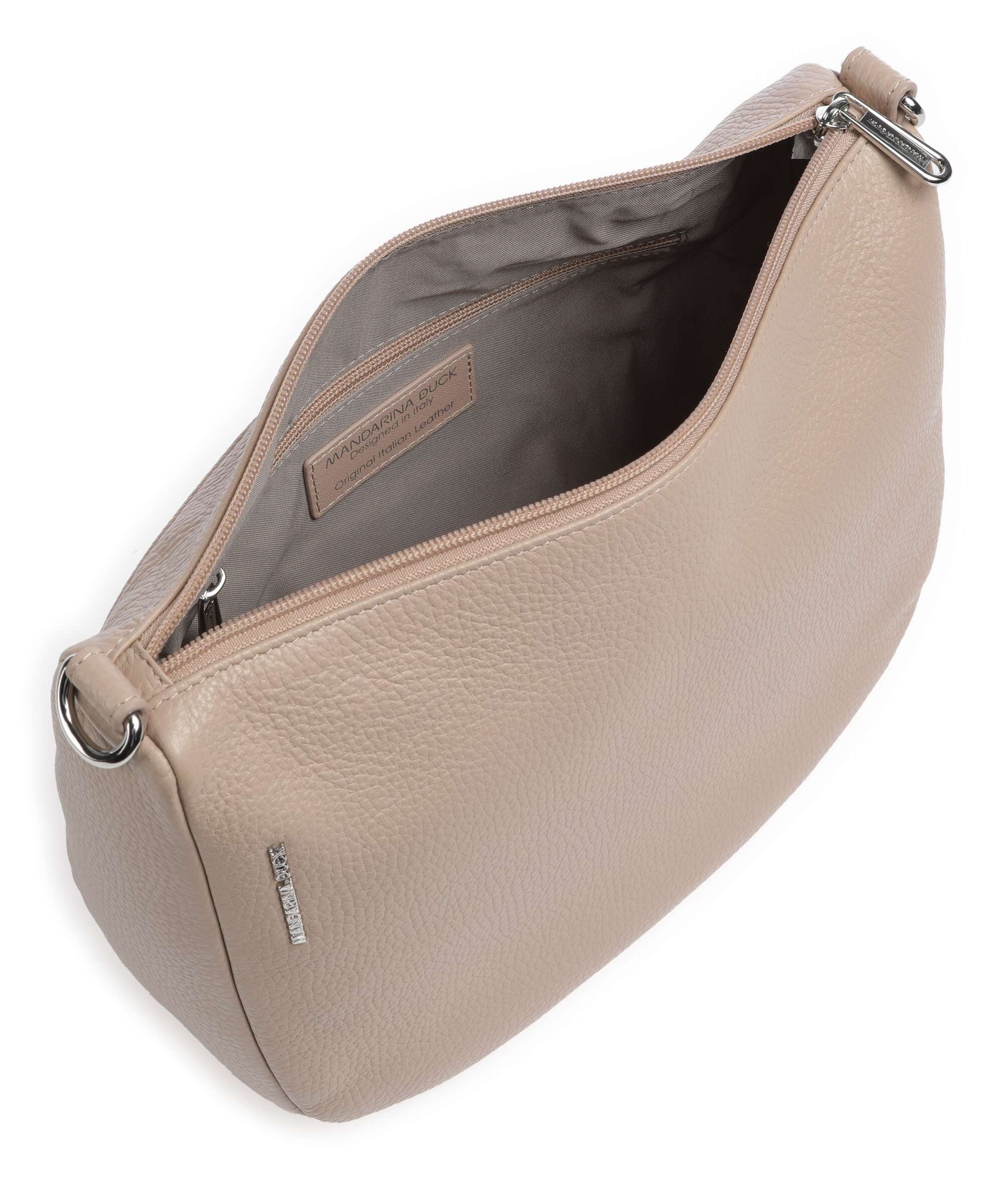Mandarina Duck borsa a tracolla in pelle "Mellow Leather" Tortora FZT79.A28 WARM TAUPE