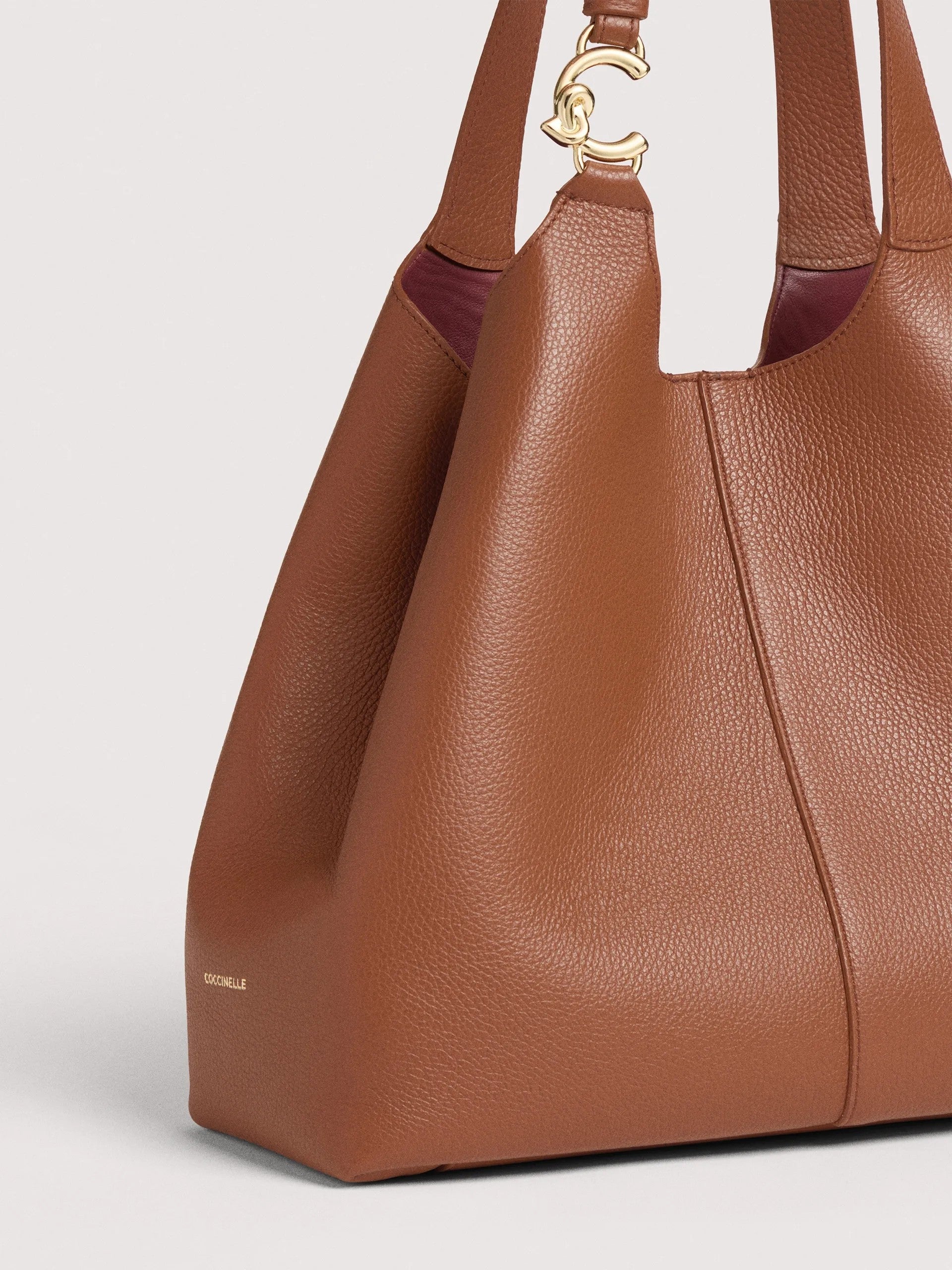 Coccinelle borsa shopping in pelle "C-Easy" Cuoio E1SHA110101.W11 COGNAC