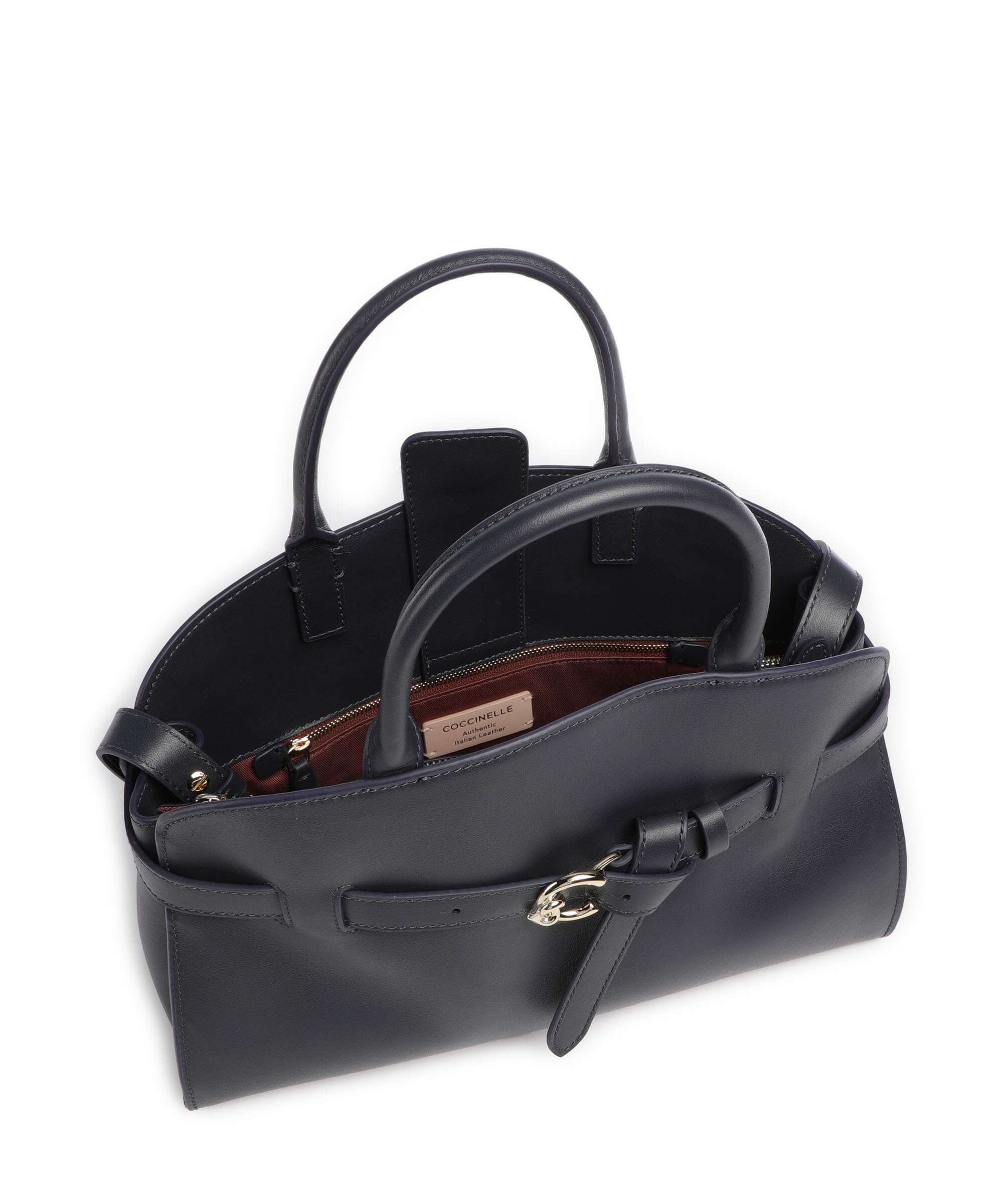 Coccinelle borsa a mano in pelle "Sabine" Blu E1TLA180401.B29 MIDNIGHT BLUE