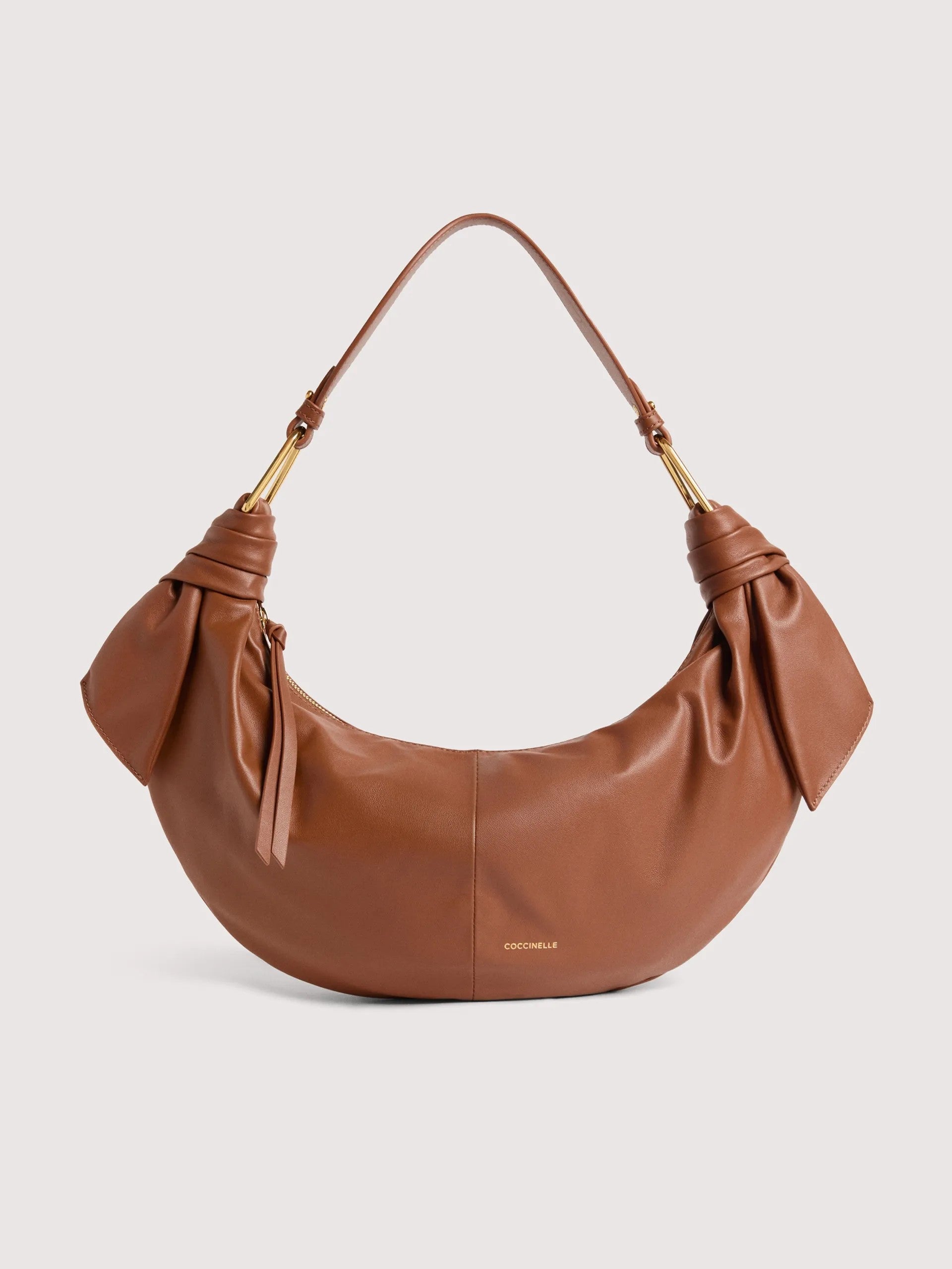Coccinelle borsa a spalla in pelle "Furoshiki" Cuoio E1U1A130201.W11 COGNAC