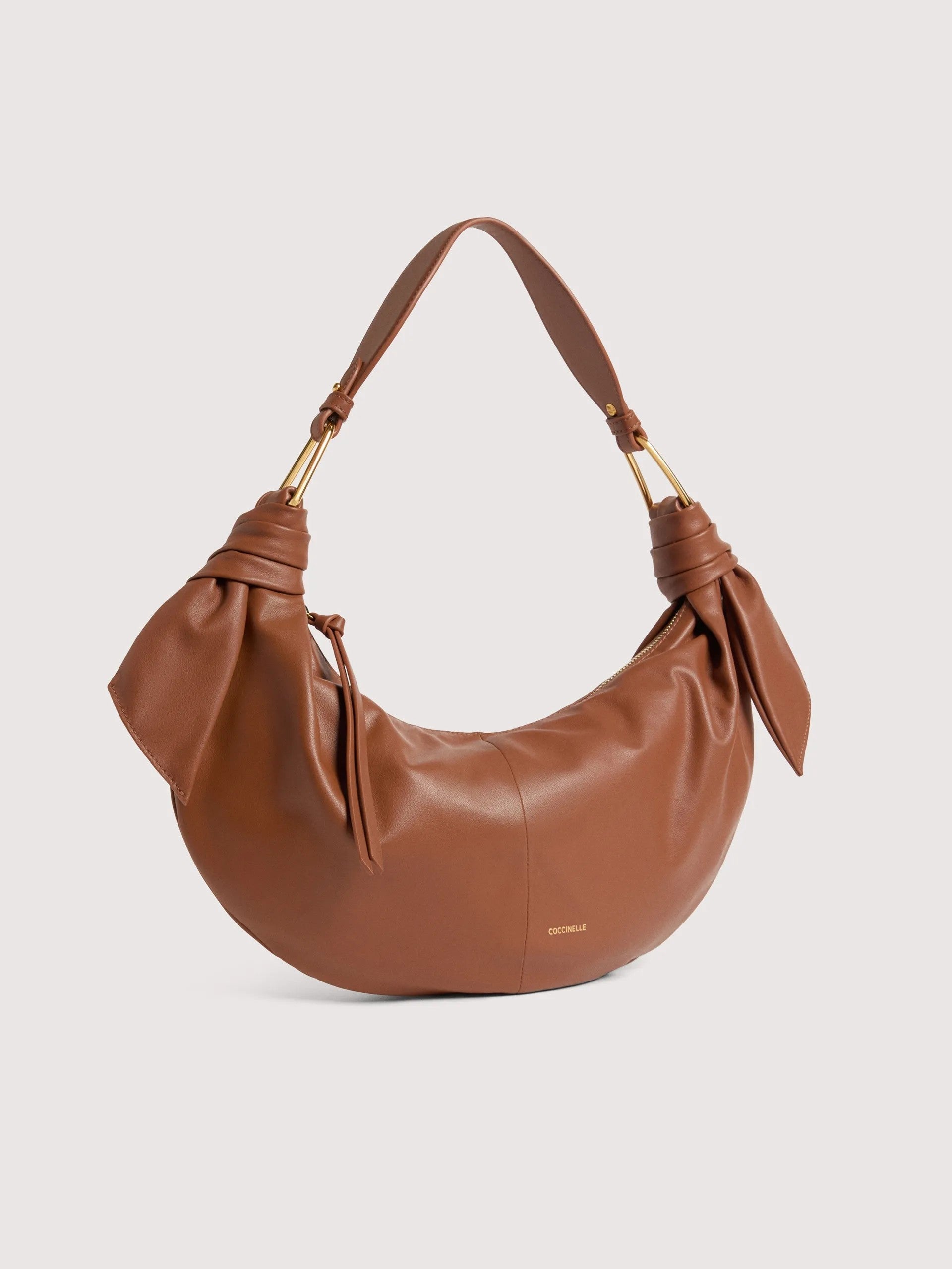 Coccinelle borsa a spalla in pelle "Furoshiki" Cuoio E1U1A130201.W11 COGNAC