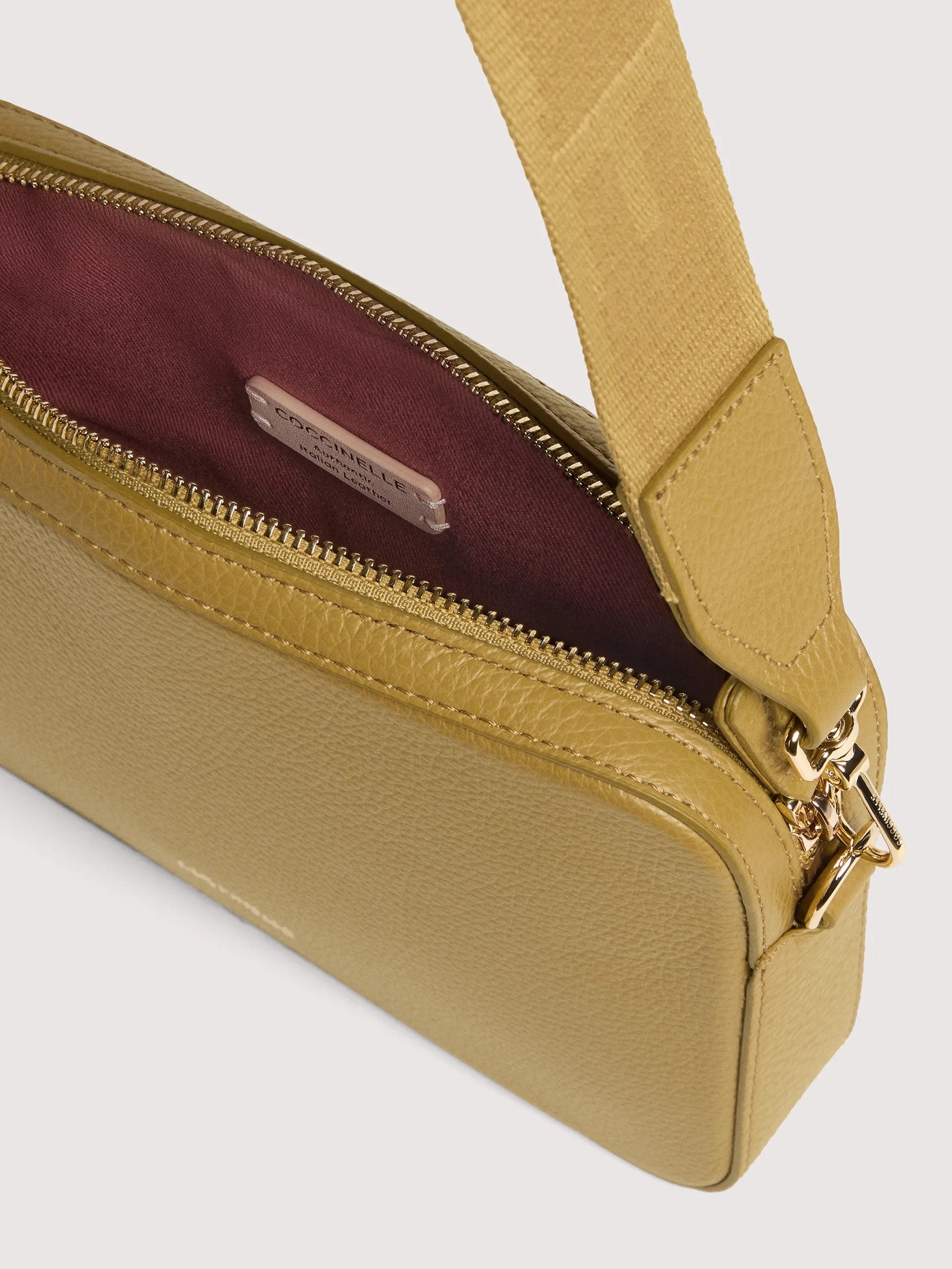 Coccinelle borsa a spalla in pelle "Tebe" Verde E5MN5520101.G43 SEAGRASS
