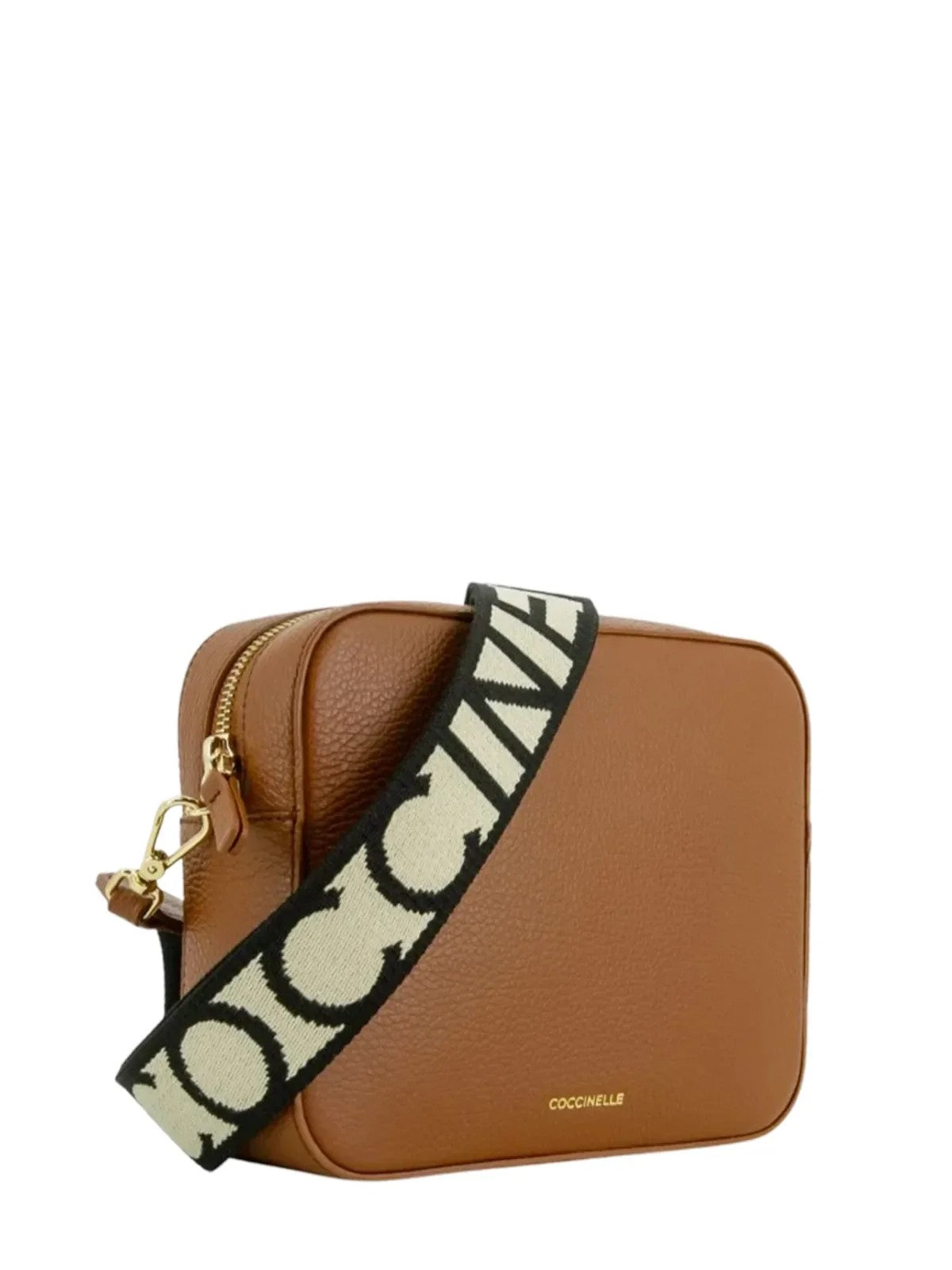 Coccinelle borsa a tracolla in pelle "Tebe" Cuoio E5MN555M301.W11 COGNAC