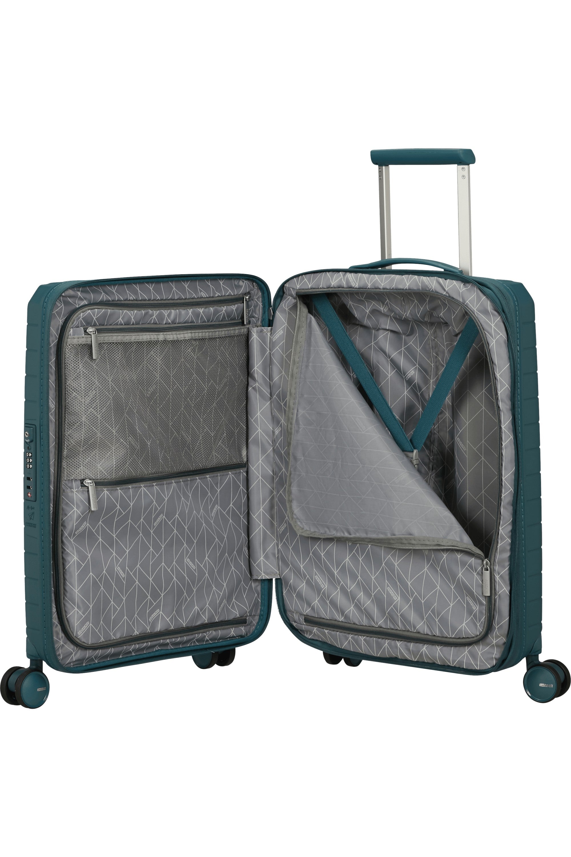 American Tourister trolley cabina in polipropilene "Fastforward" Ottanio 155259.2774 TOTALLY TEAL