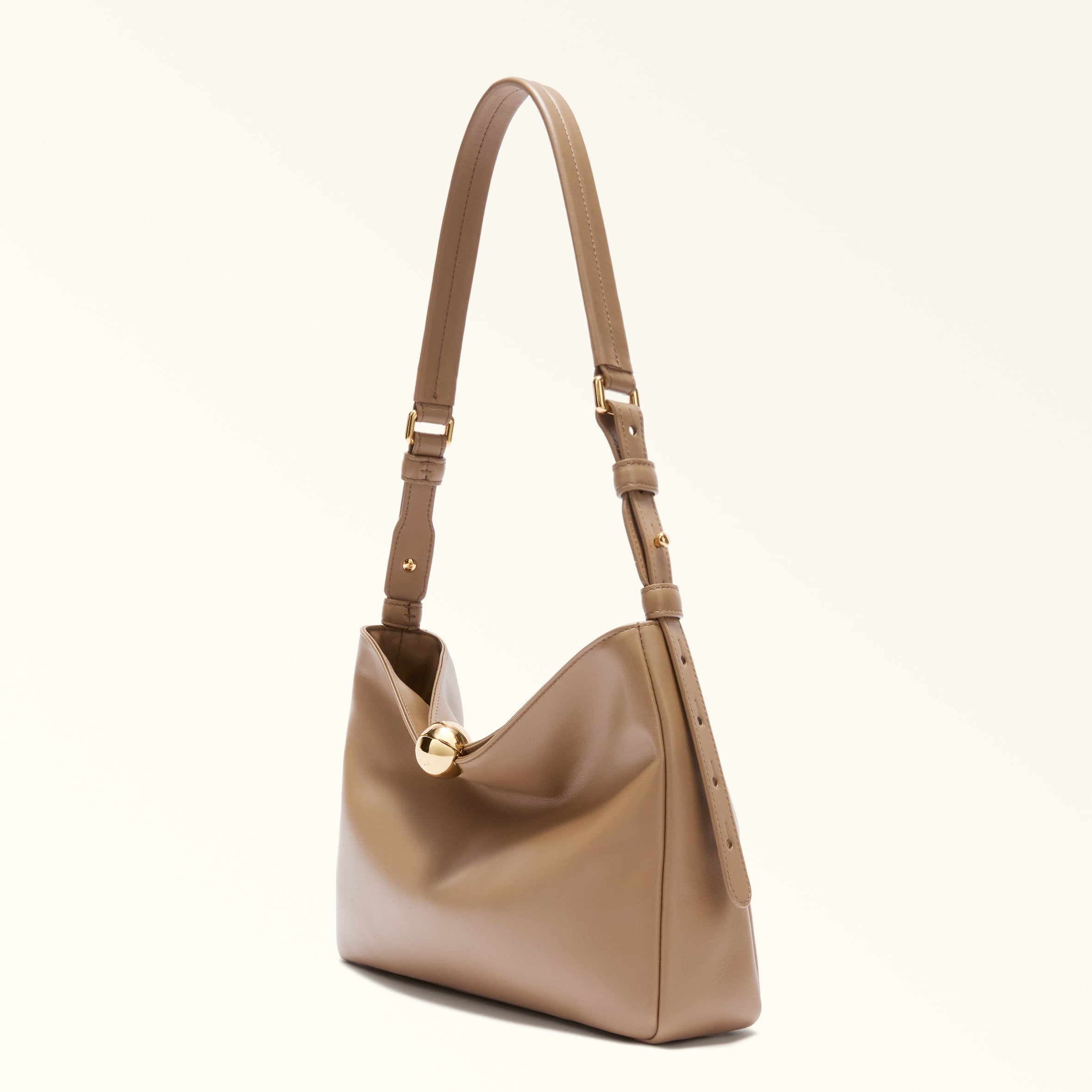 Furla borsa a spalla in pelle "Furla Sfera" Beige WB01403.4489S TOFFEE