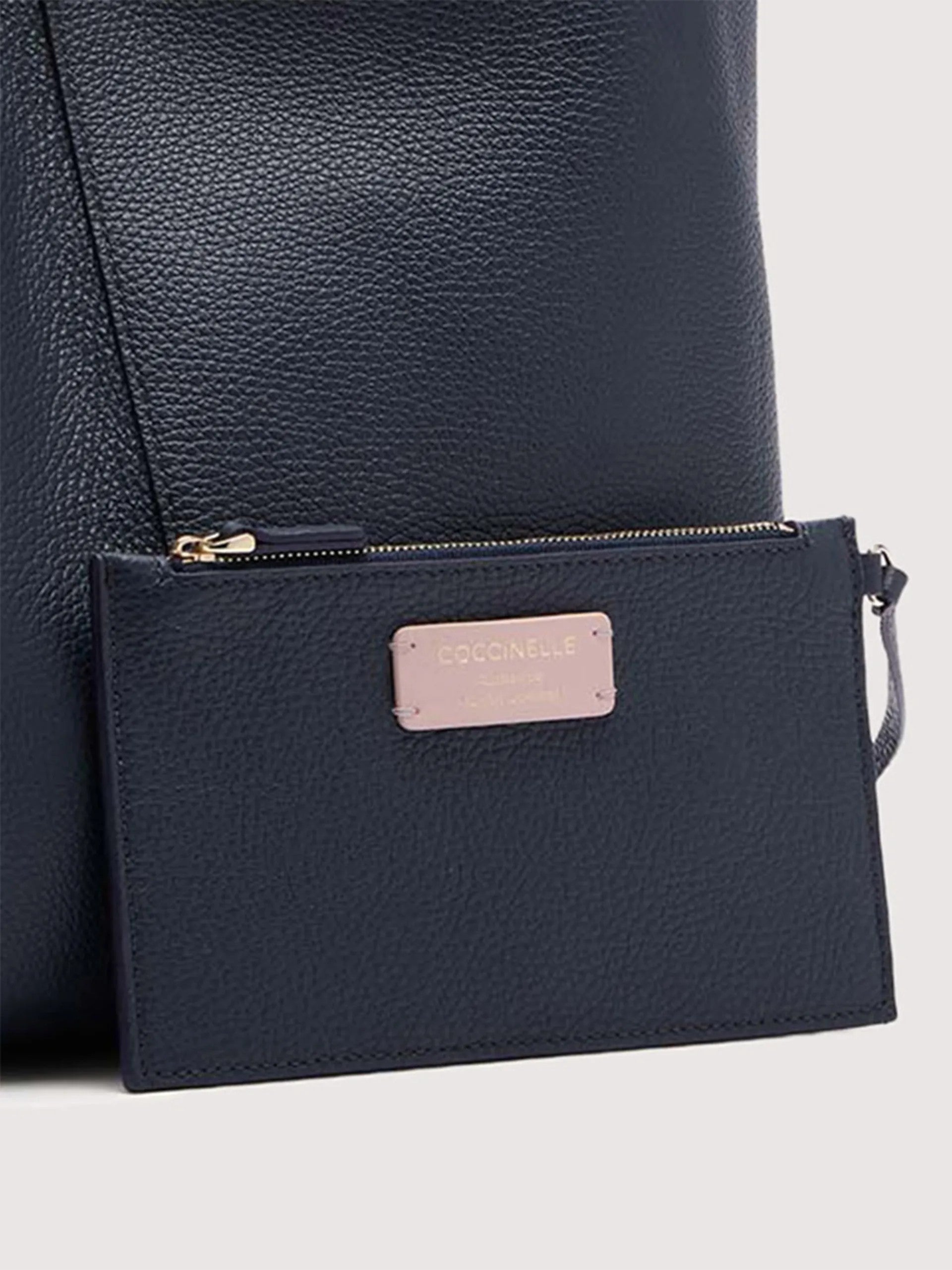 Coccinelle borsa shopping in pelle "C-Easy" Blu E1SHA110101.B29 MIDNIGHT BLUE