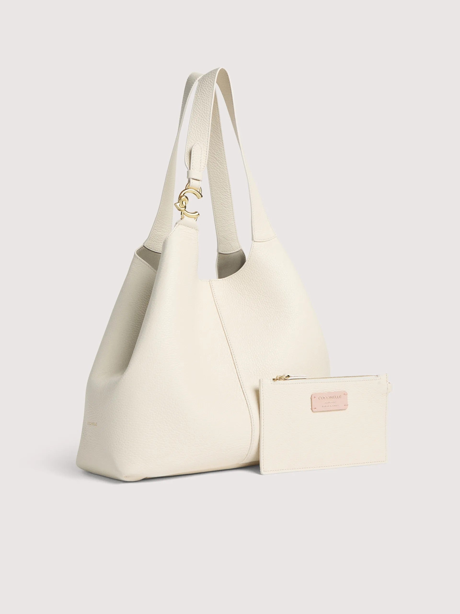 Coccinelle borsa shopping in pelle "C-Easy" Bianco E1SHA110101.N17 PEARL