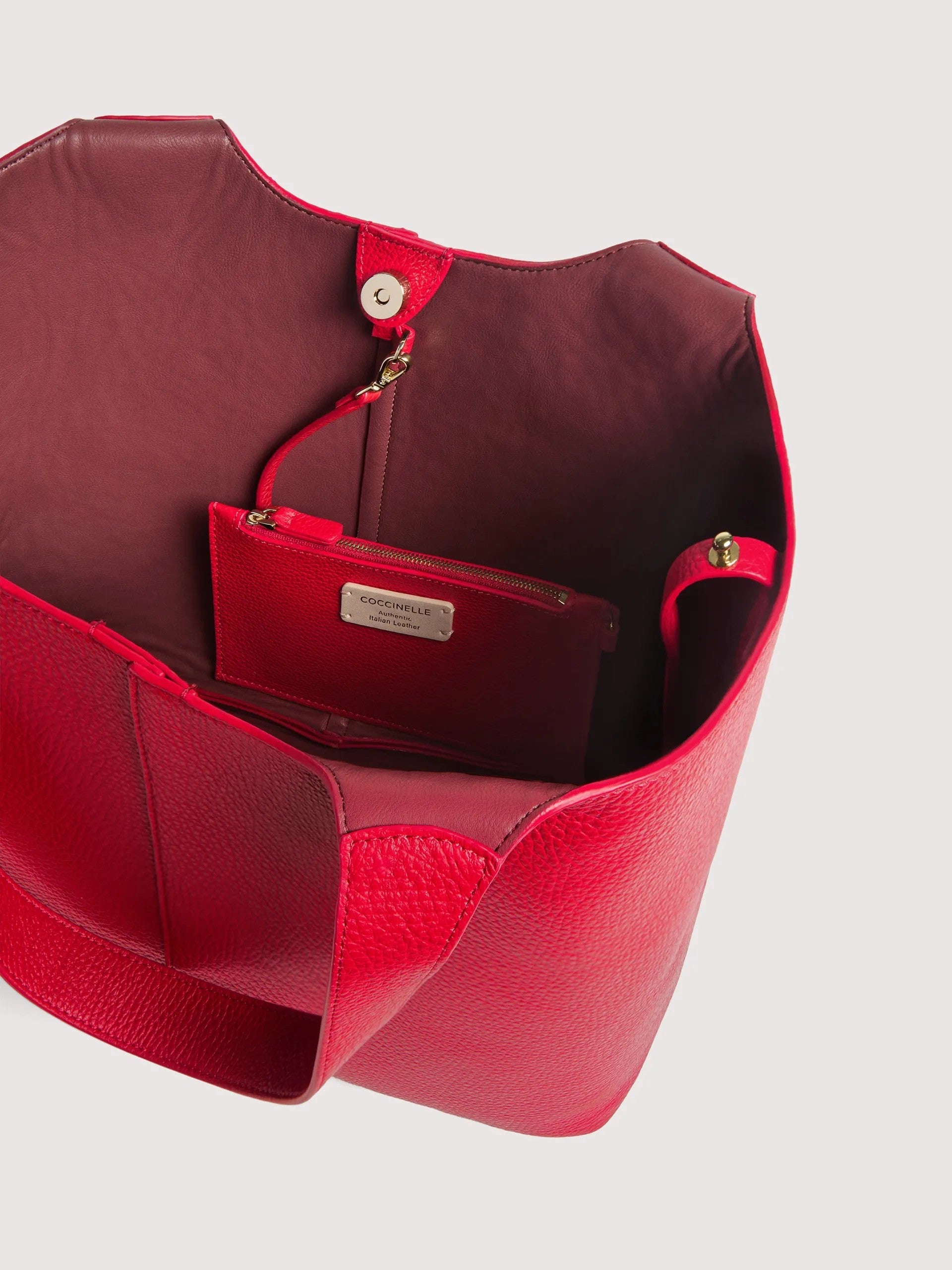 Coccinelle borsa shopping in pelle "C-Easy" Rosso E1SHA110101.R02 SCARLET