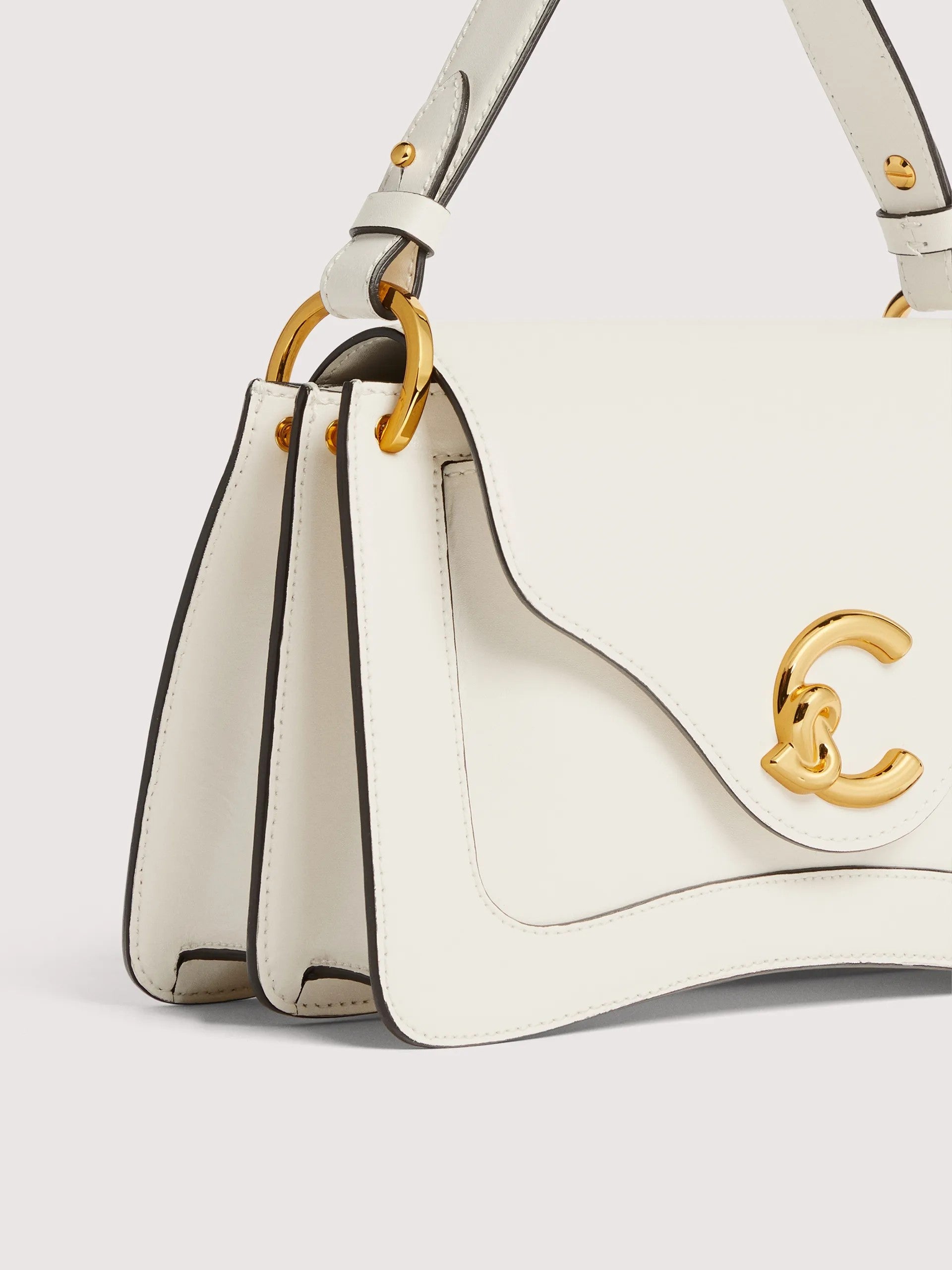Coccinelle borsa a mano in pelle "C-Me Calf" Bianco E1SSK180201.N17 PEARL