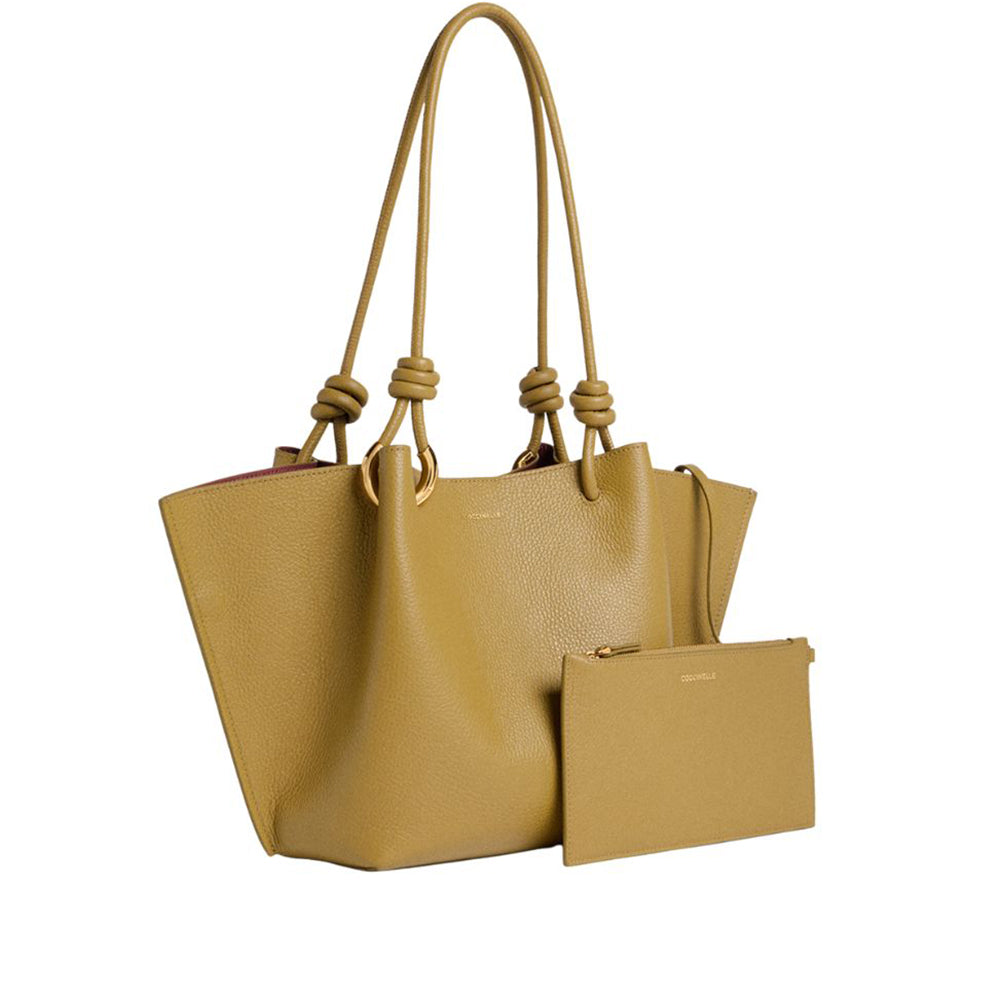 Coccinelle borsa shopping pelle "Finn" Verde E1U07110201.G43 SEAGRASS
