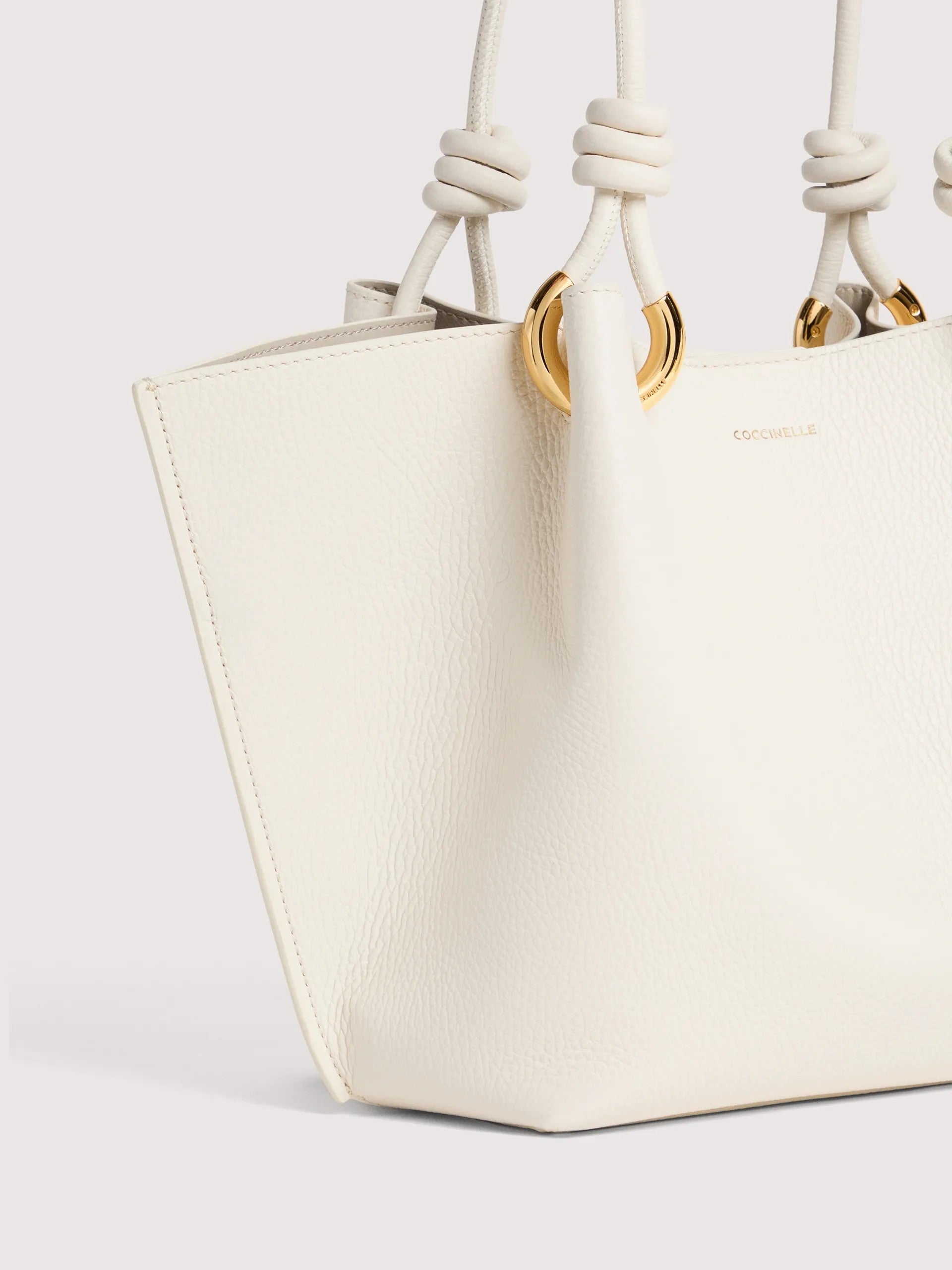 Coccinelle borsa shopping pelle "Finn" Bianco E1U07110201.N17 PEARL