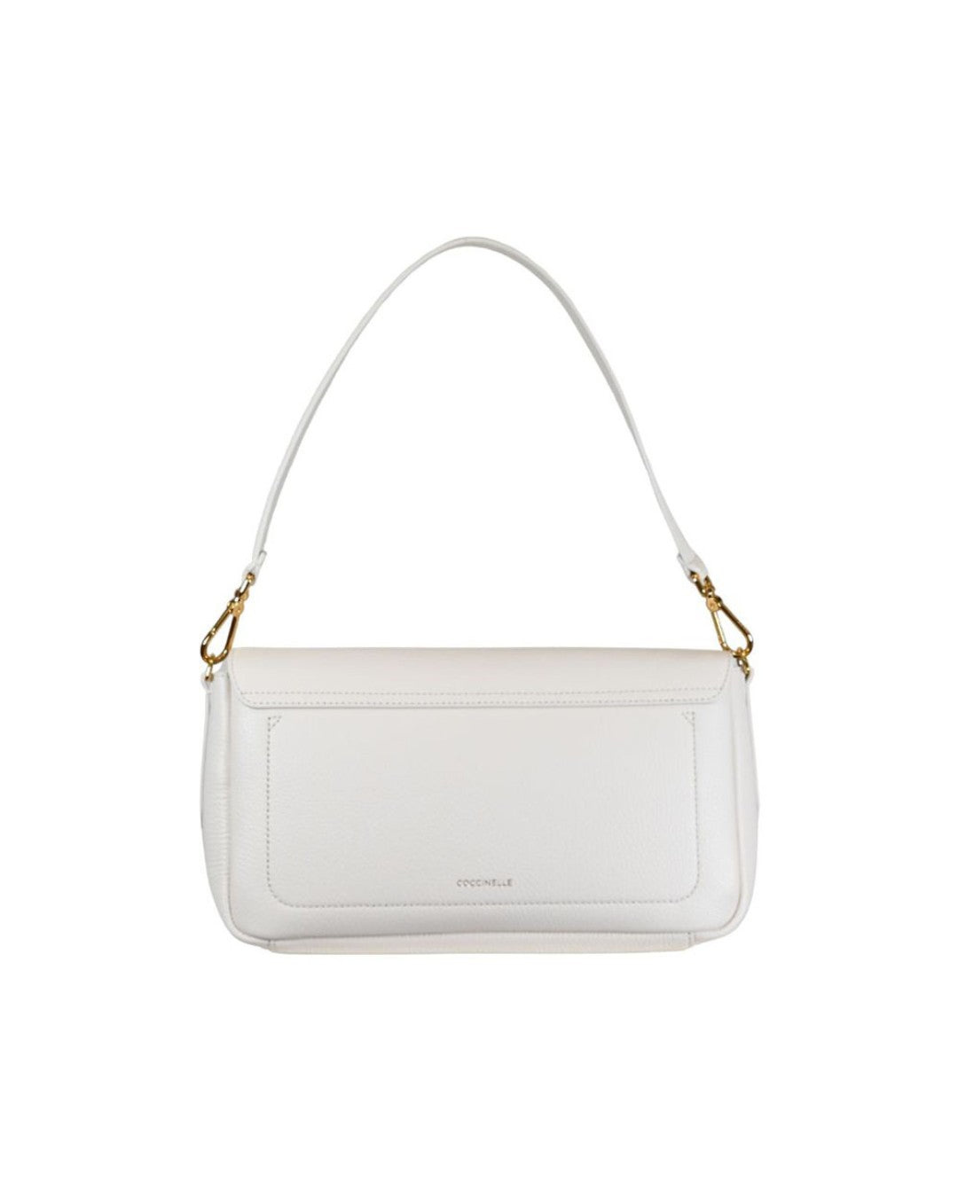 Coccinelle borsa a spalla in pelle "C-Me Lock" Bianco E1U4K120101.N17 PEARL