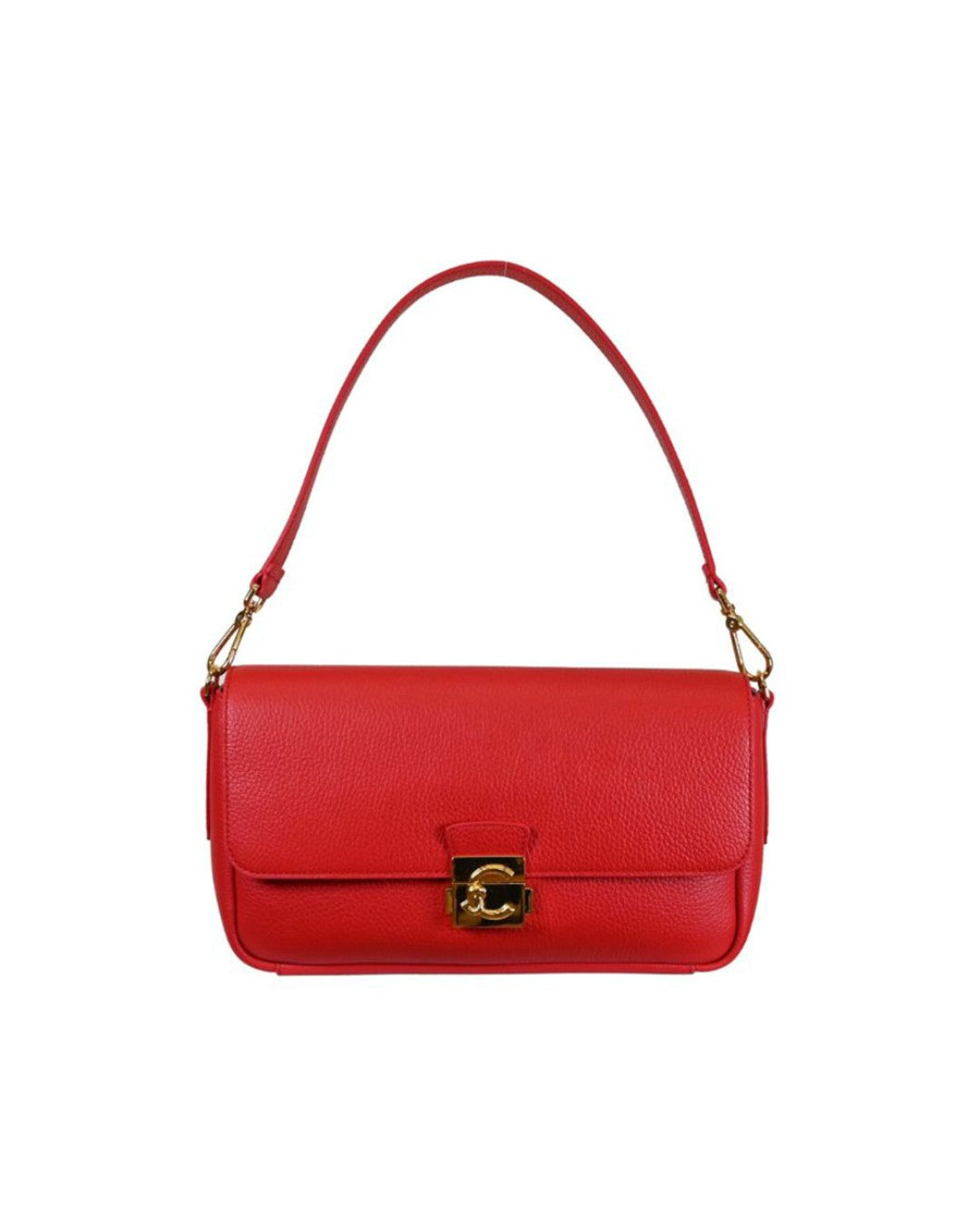 Coccinelle borsa a spalla in pelle "C-Me Lock" Rosso E1U4K120101.R02 SCARLET
