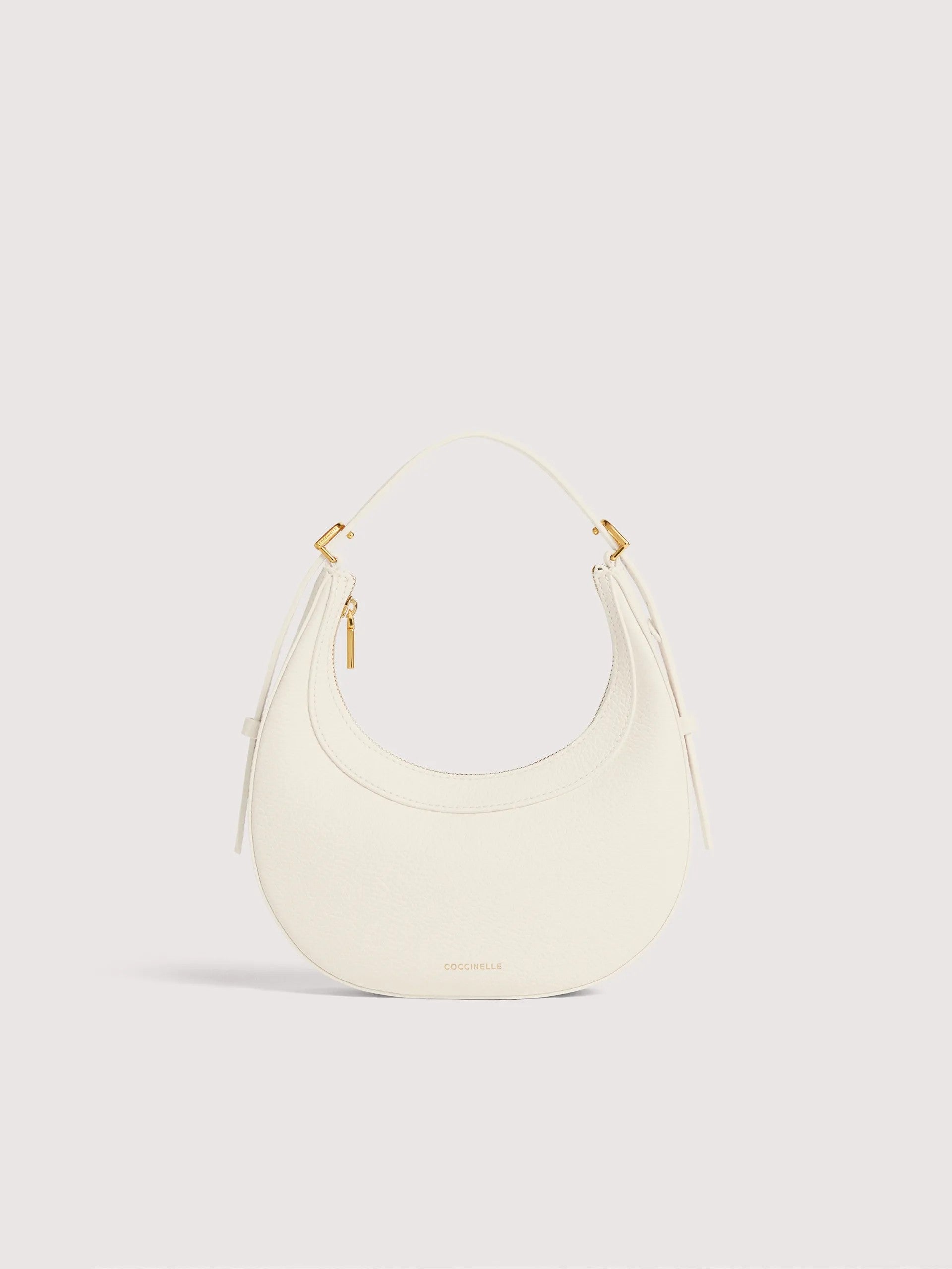 Coccinelle borsa a spalla in pelle "Whisper" Bianco E5PIP530101.N17 PEARL