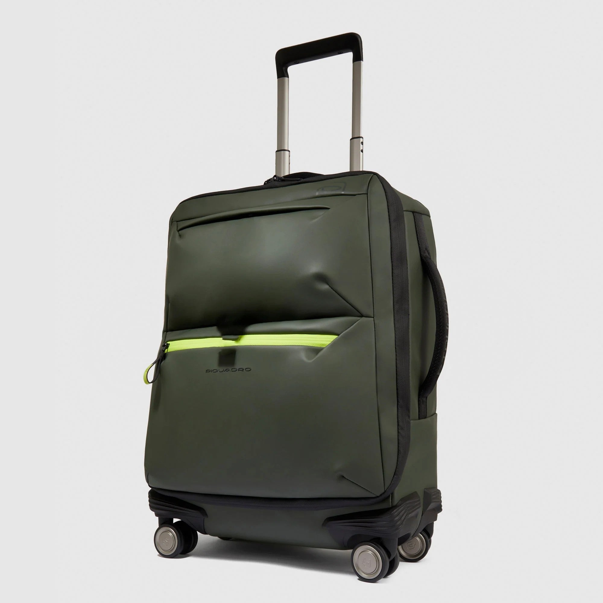 Piquadro trolley cabina in tessuto tecnico "C2O" Verde BV6377C2OW.VE