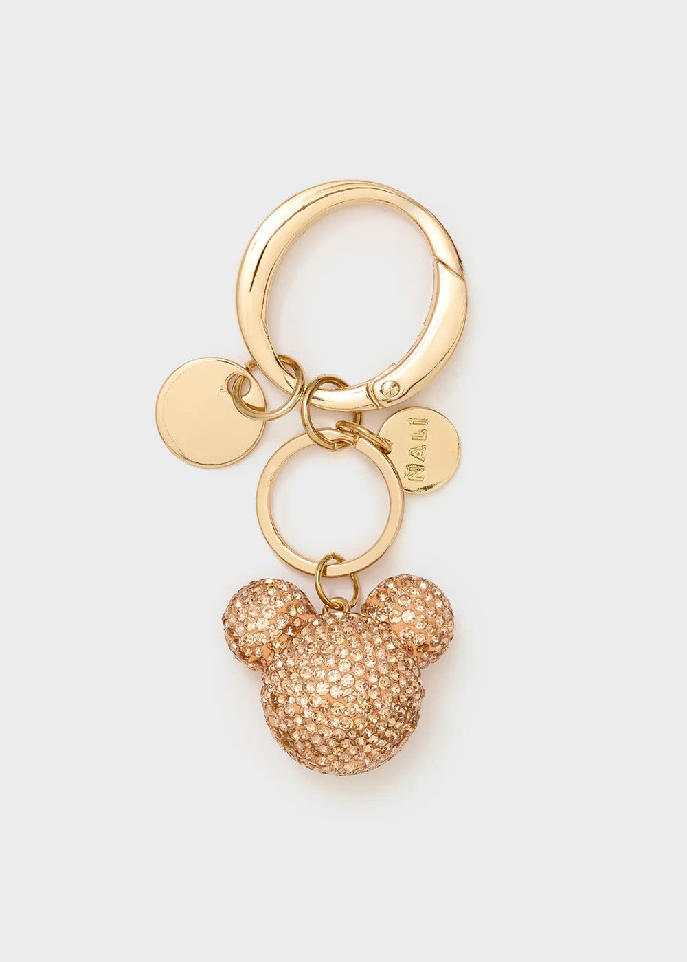 Nalì portachiavi ciondolo in acciaio "Mickey" Oro EMPT0047.ORO