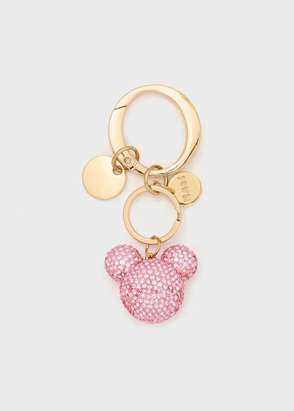 Nalì portachiavi ciondolo in acciaio "Mickey" Rosa EMPT0047.ROSA