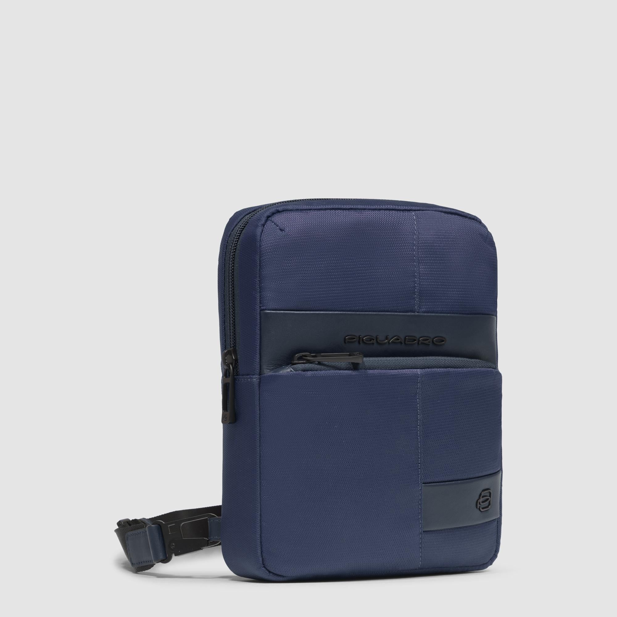 Piquadro borsello in tessuto e pelle "Wollem" Blu CA3084W129.BLU