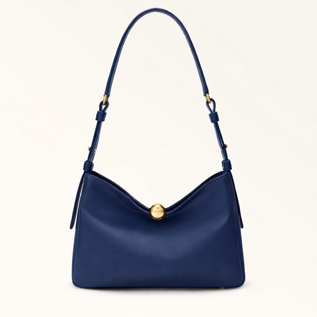 Furla borsa a spalla in pelle "Furla Sfera" Blu WB01403.4852S INK BLUE