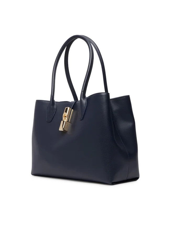 Furla borsa shopping in pelle "Goccia" Blu WB01978.4852S INK BLUE