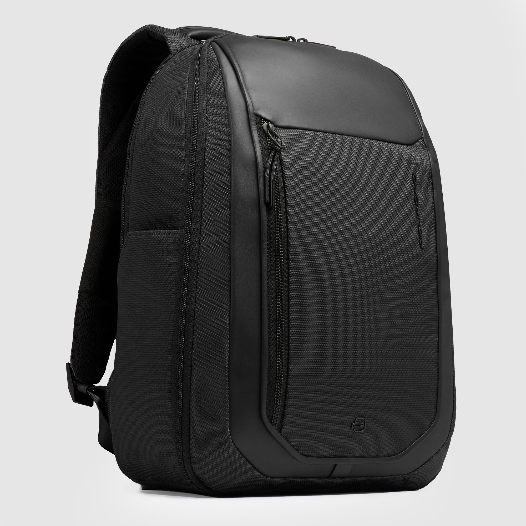 Piquadro zaino in tessuto e pelle "Lyss" Nero CA6928S143BM.N