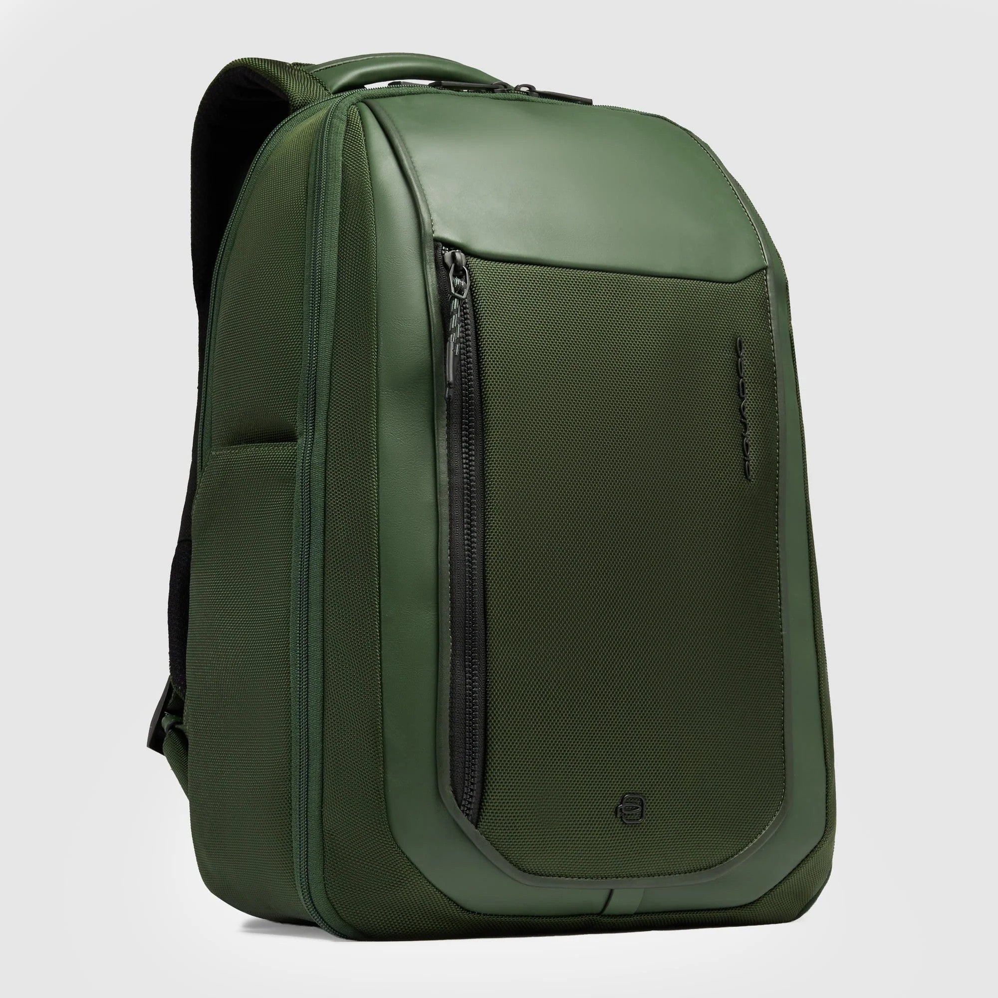 Piquadro zaino in tessuto e pelle "Lyss" Verde CA6928S143BM.VE