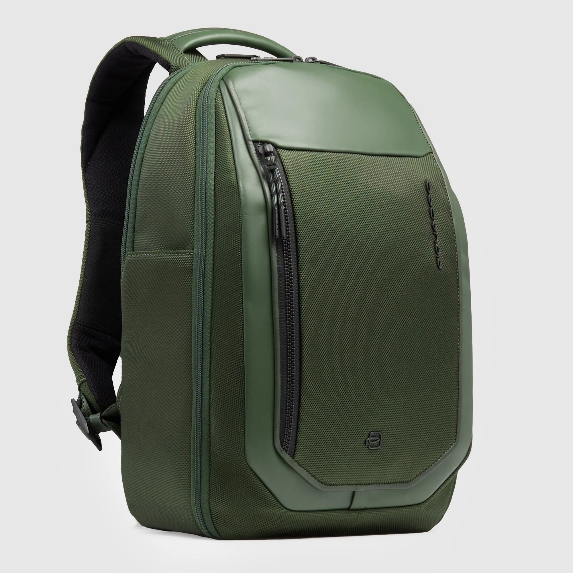 Piquadro zaino in tessuto e pelle "Lyss" Verde CA6927S143BM.VE