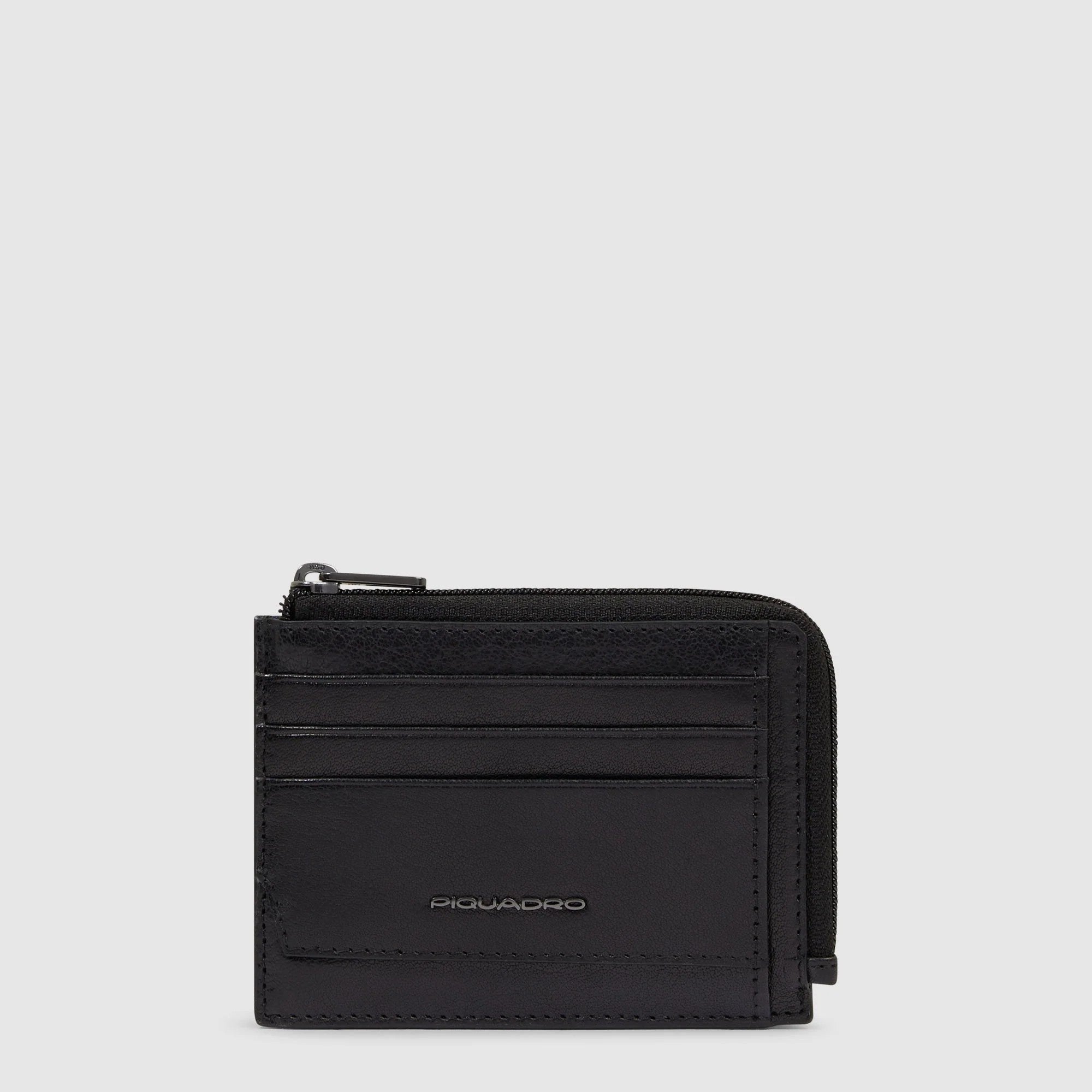 Piquadro porta carte di credito in pelle "Solm" Nero PP4822S141.N