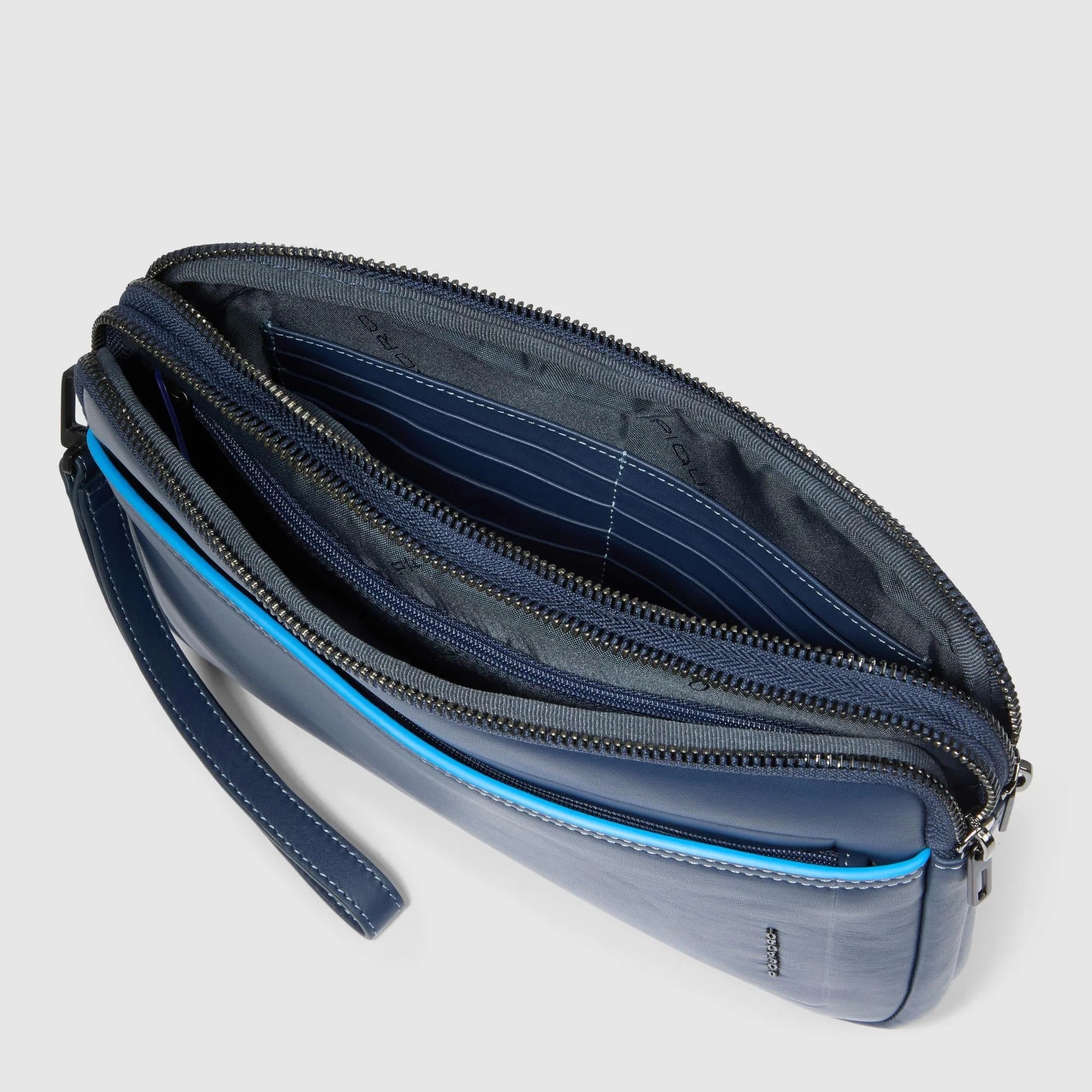 Piquadro pochette in pelle "S138" Blu AC6156S138R.AV2