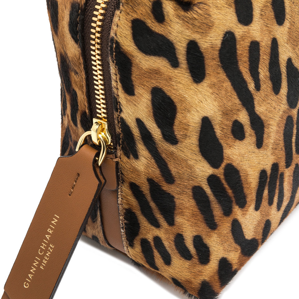 Gianni Chiarini borsa in pelle e cavallino "Alifa" Animalier BS8148HORSY.14351 LINCE-CUOIO