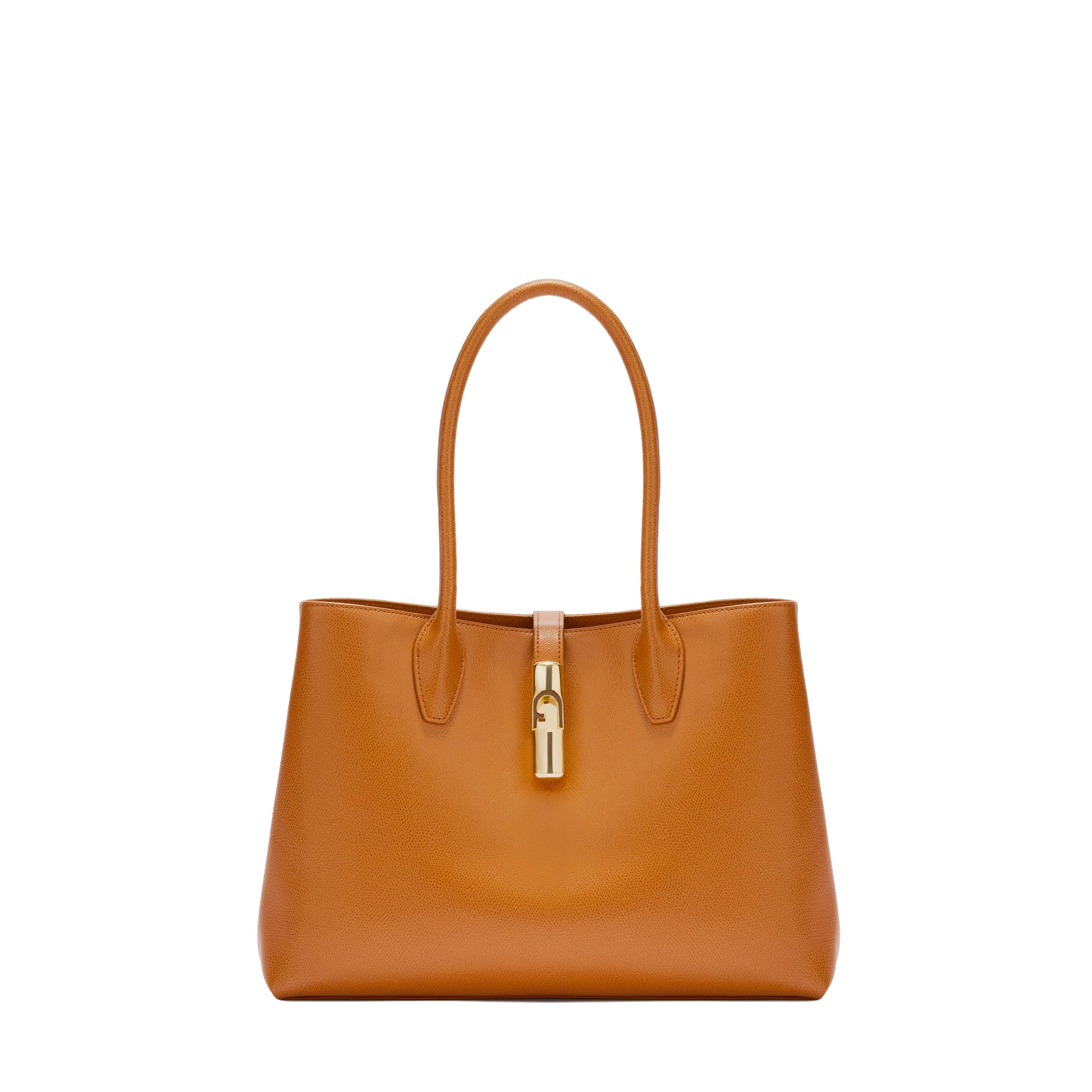 Furla borsa shopping in pelle "Goccia" Cuoio WB01978.4557S TABACCO