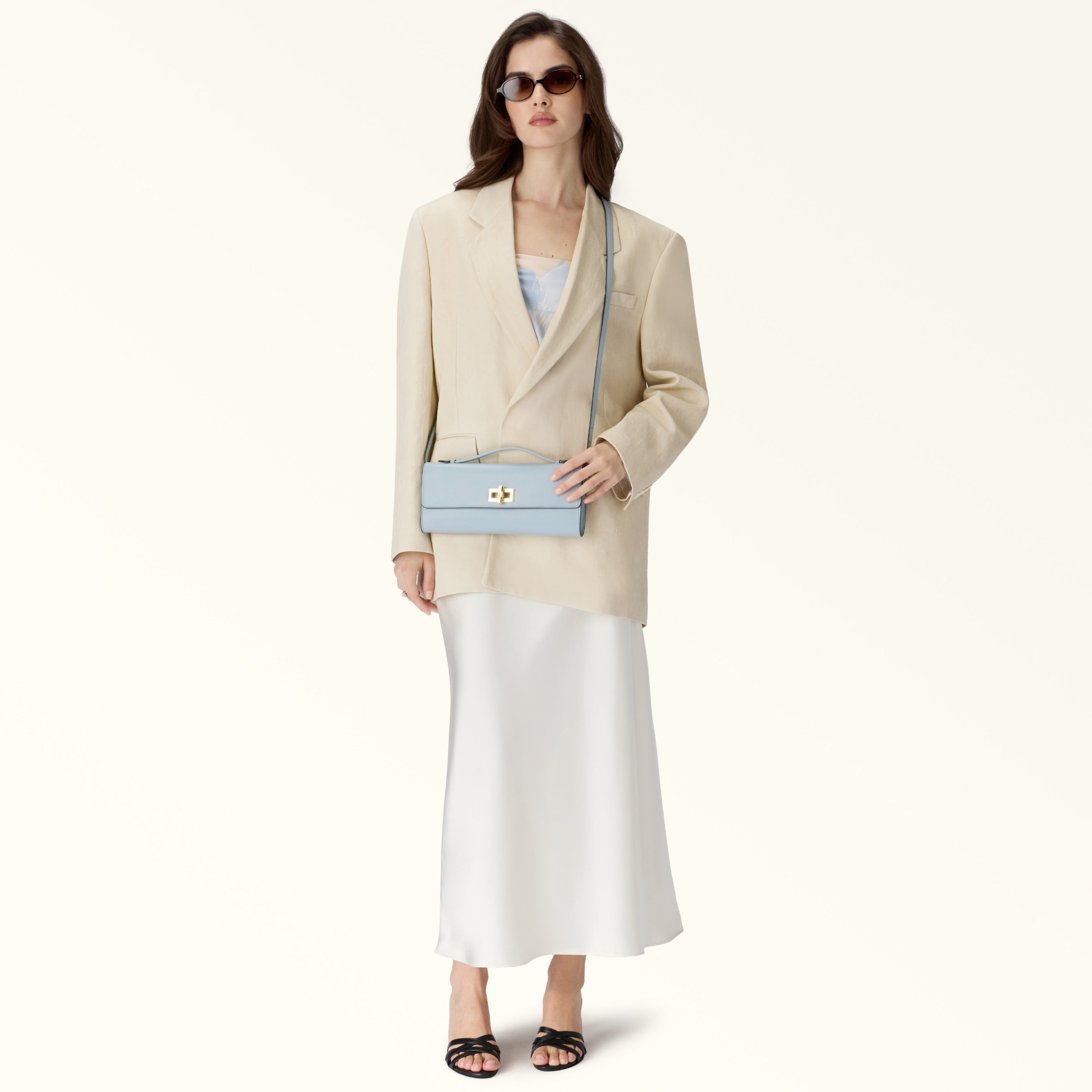 Furla borsa a mano in pelle "Clara" Azzurro WE00841.AR300 ARTEMISIA