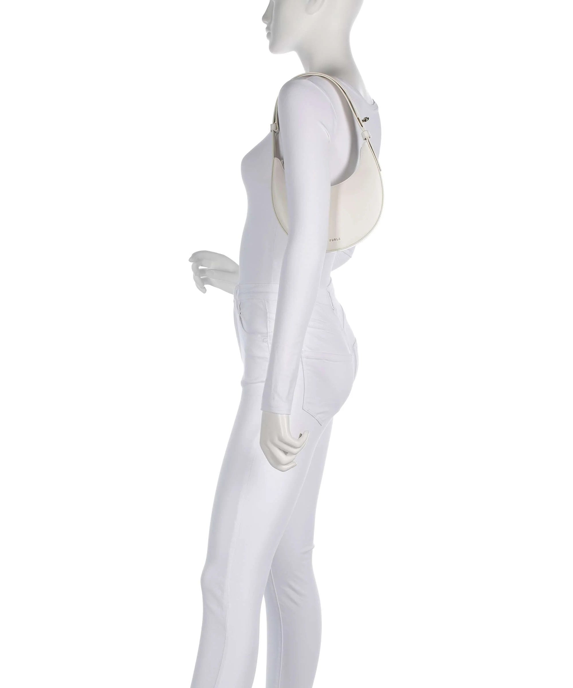 Furla borsa a spalla in pelle "Furla Delizia" Bianco WE00649.01B00 TALCO