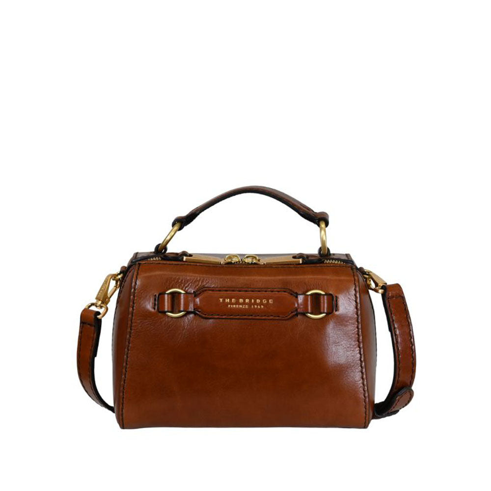 The Bridge borsa a mano in pelle "Laura" Marrone 04180601.14