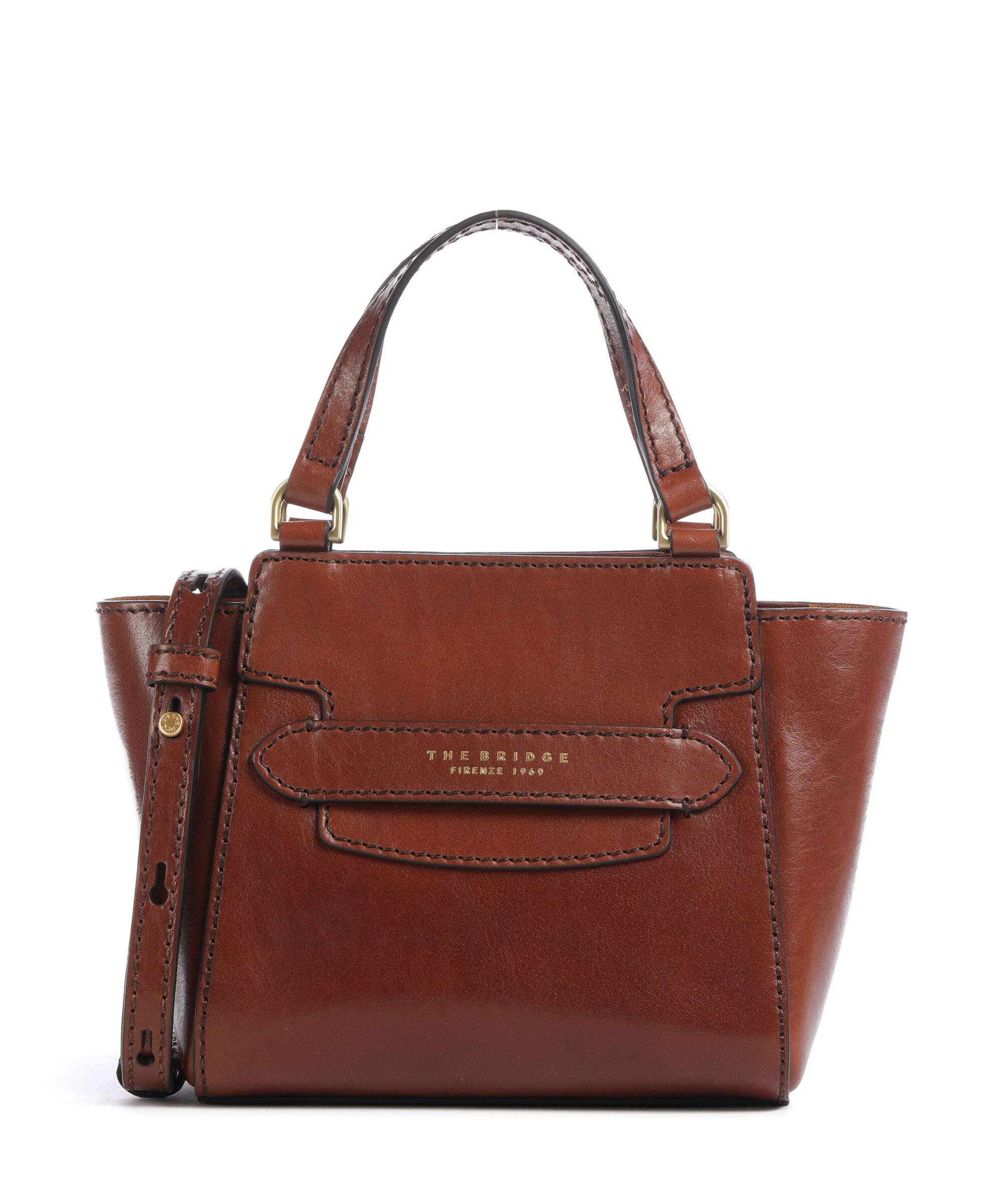 The Bridge borsa a mano in pelle "Lucrezia" Marrone 04190601.14
