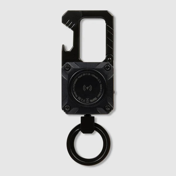 Piquadro portachiavi in metallo con tracker "BM" Nero PC7074BM.N