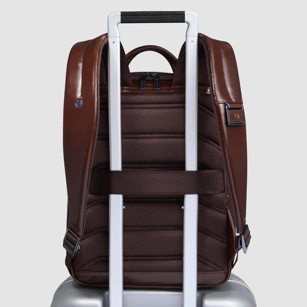 Piquadro zaino in pelle "Blue Square" Marrone CA6311B2.MO