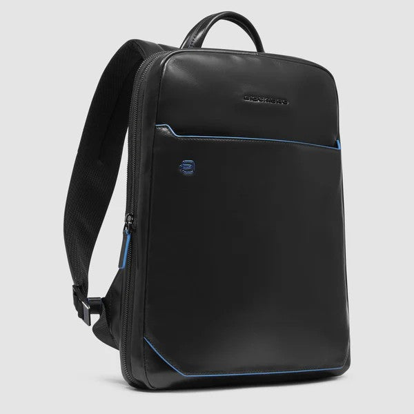 Piquadro zaino in pelle "Blue Square" Nero CA6311B2.N